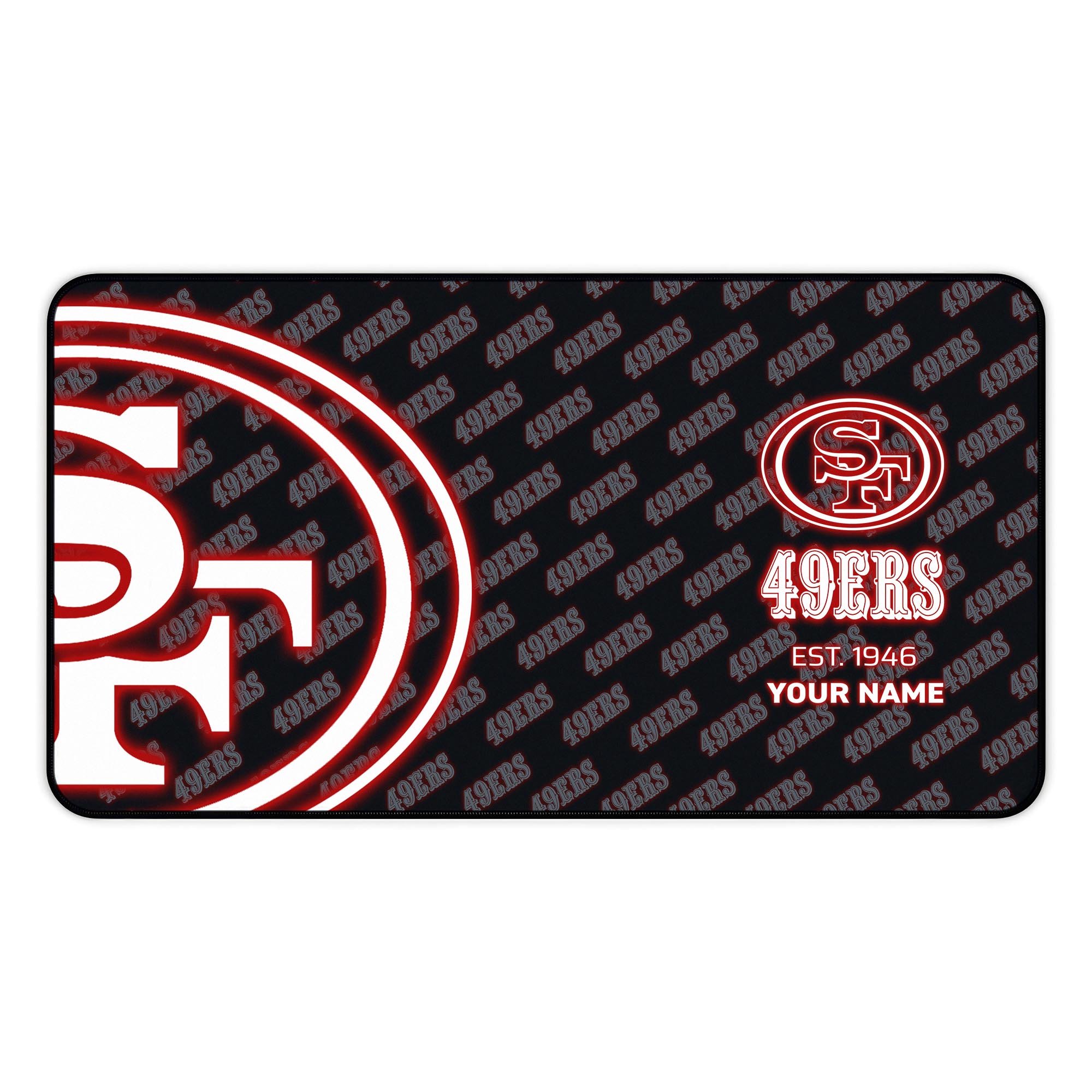 Alternative view of San Francisco 49ers 2025 Version Mouse Pad Custom Printed, Sport Team Mouse Pad, Sport Gift For Fans EHIVM-04151815