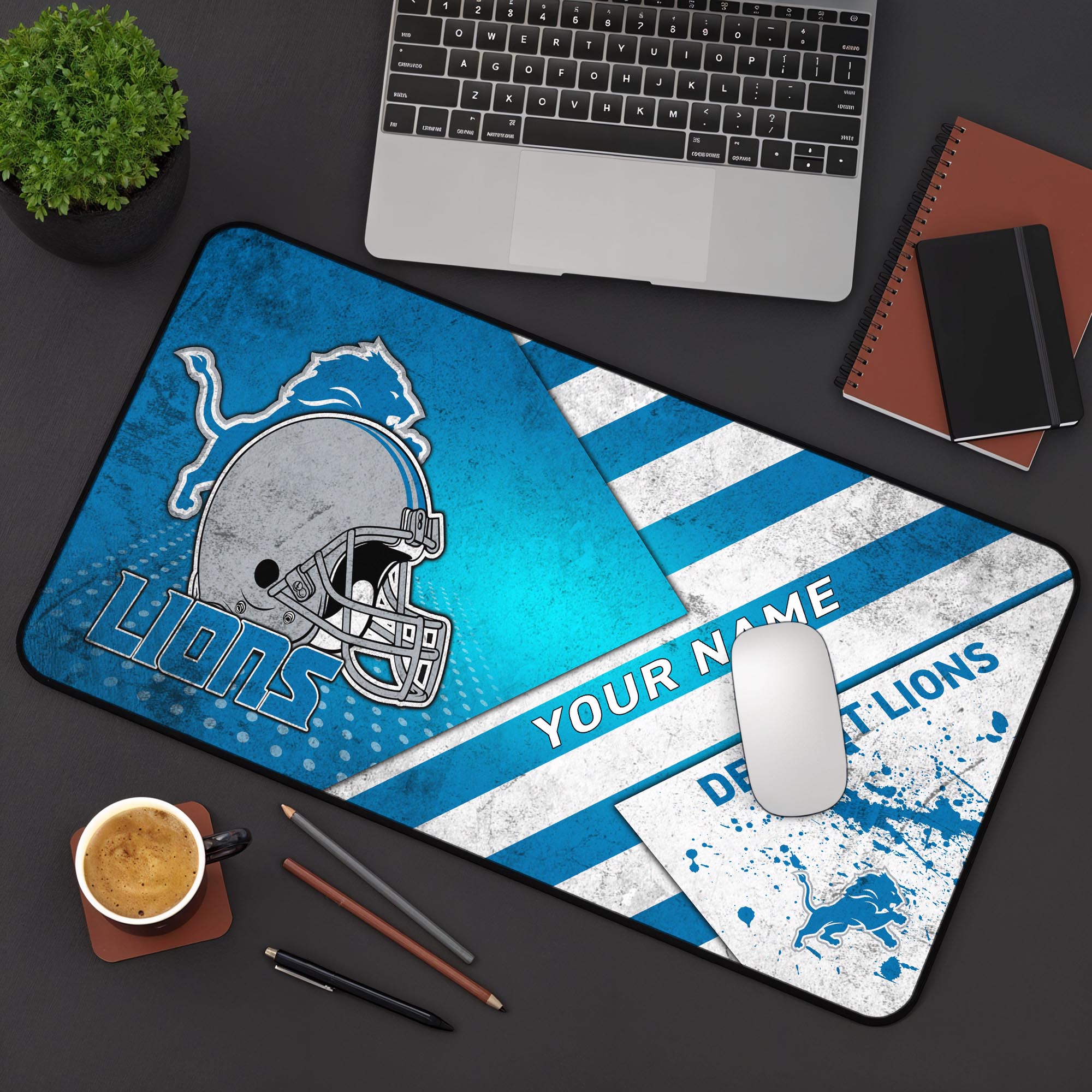 Detroit Lions 2025 Version Mouse Pad Custom Printed, Sport Team Mouse Pad, Sport Gift For Fans EHIVM-04151853