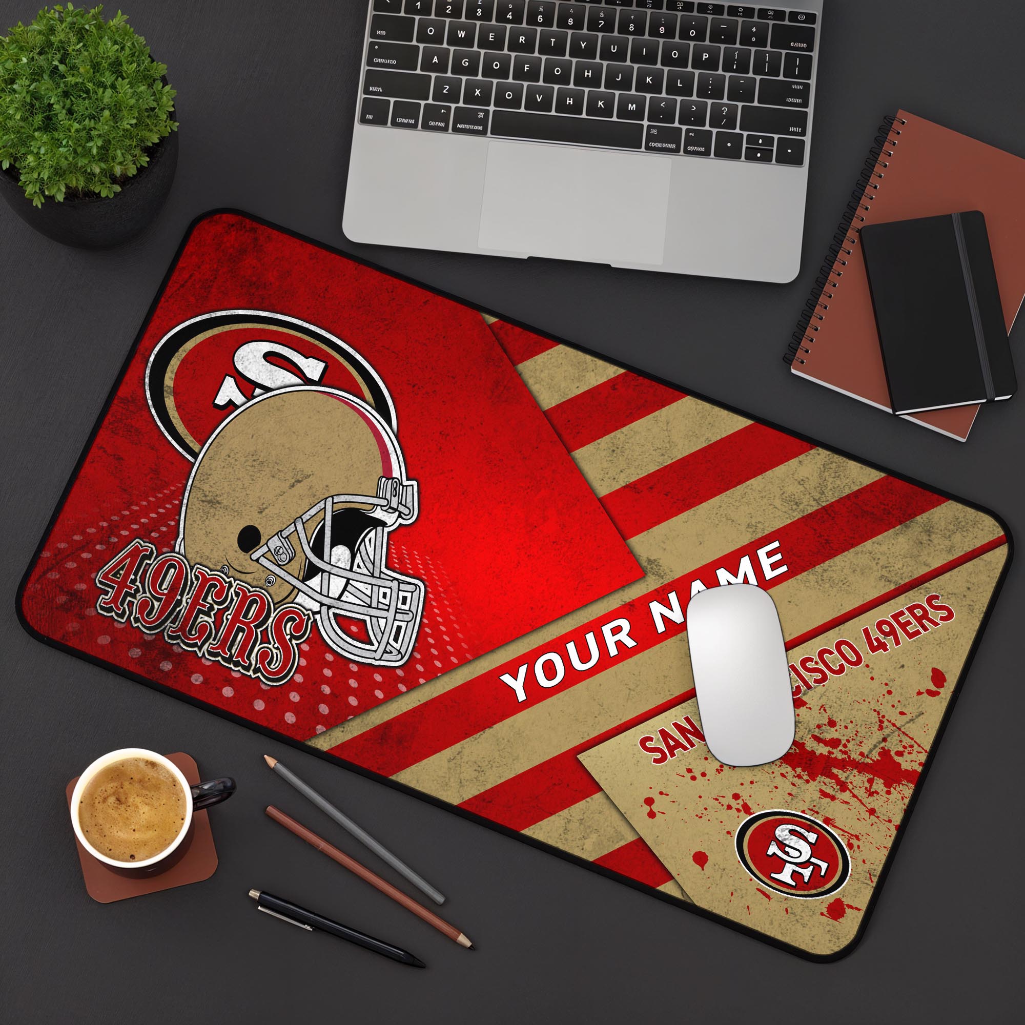San Francisco 49ers 2025 Version Mouse Pad Custom Printed, Sport Team Mouse Pad, Sport Gift For Fans EHIVM-04151853