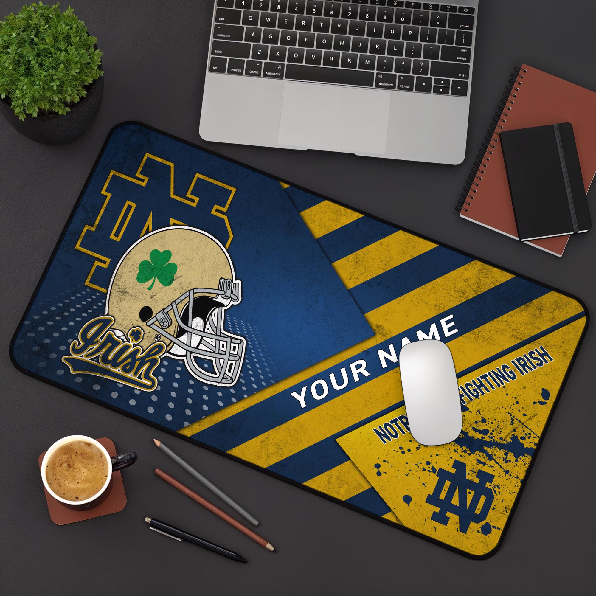Notre Dame Fighting Irish 2025 Version Mouse Pad Custom Printed, Sport Team Mouse Pad, Sport Gift For Fans EHIVM-04171879