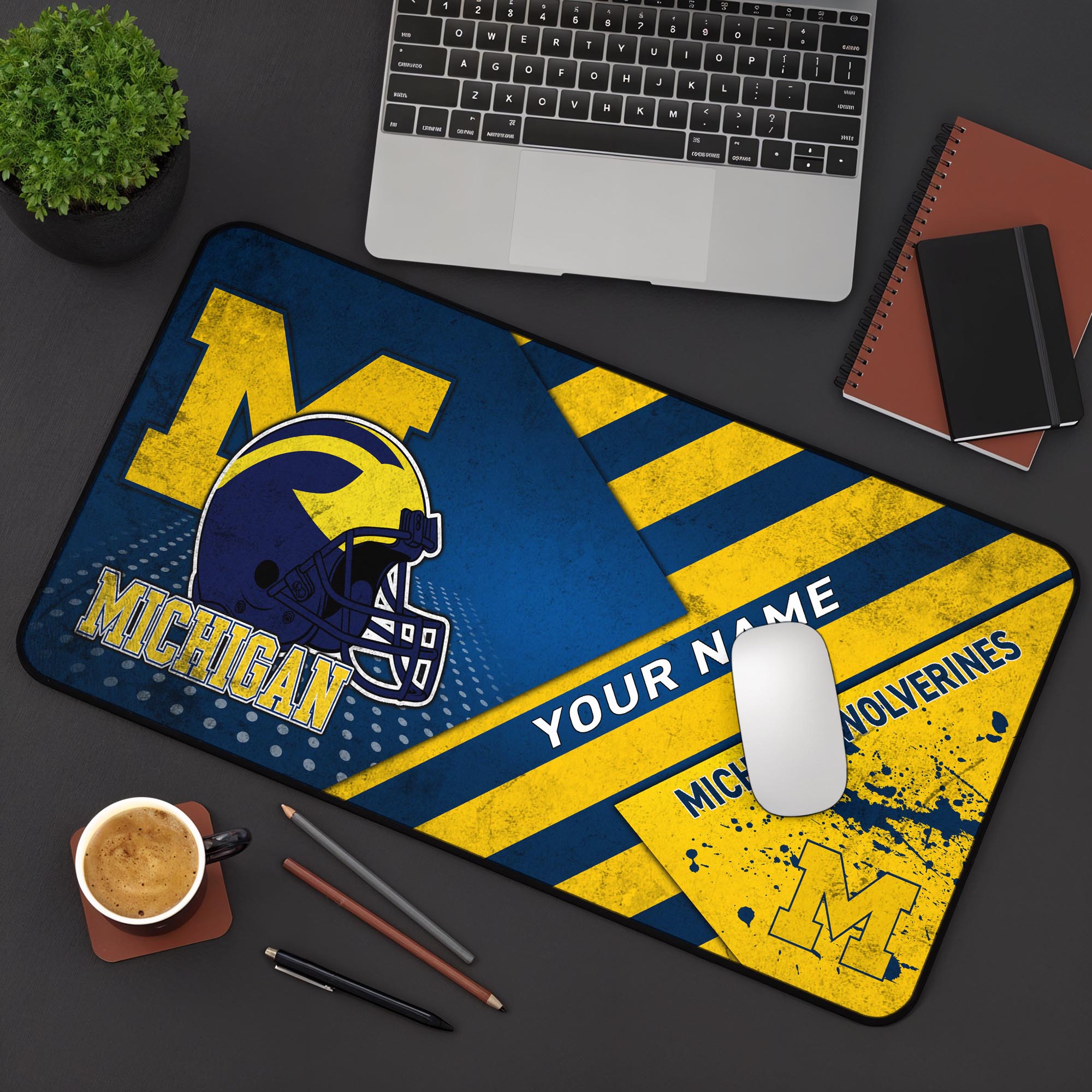 Michigan Wolverines 2025 Version Mouse Pad Custom Printed, Sport Team Mouse Pad, Sport Gift For Fans EHIVM-04171879