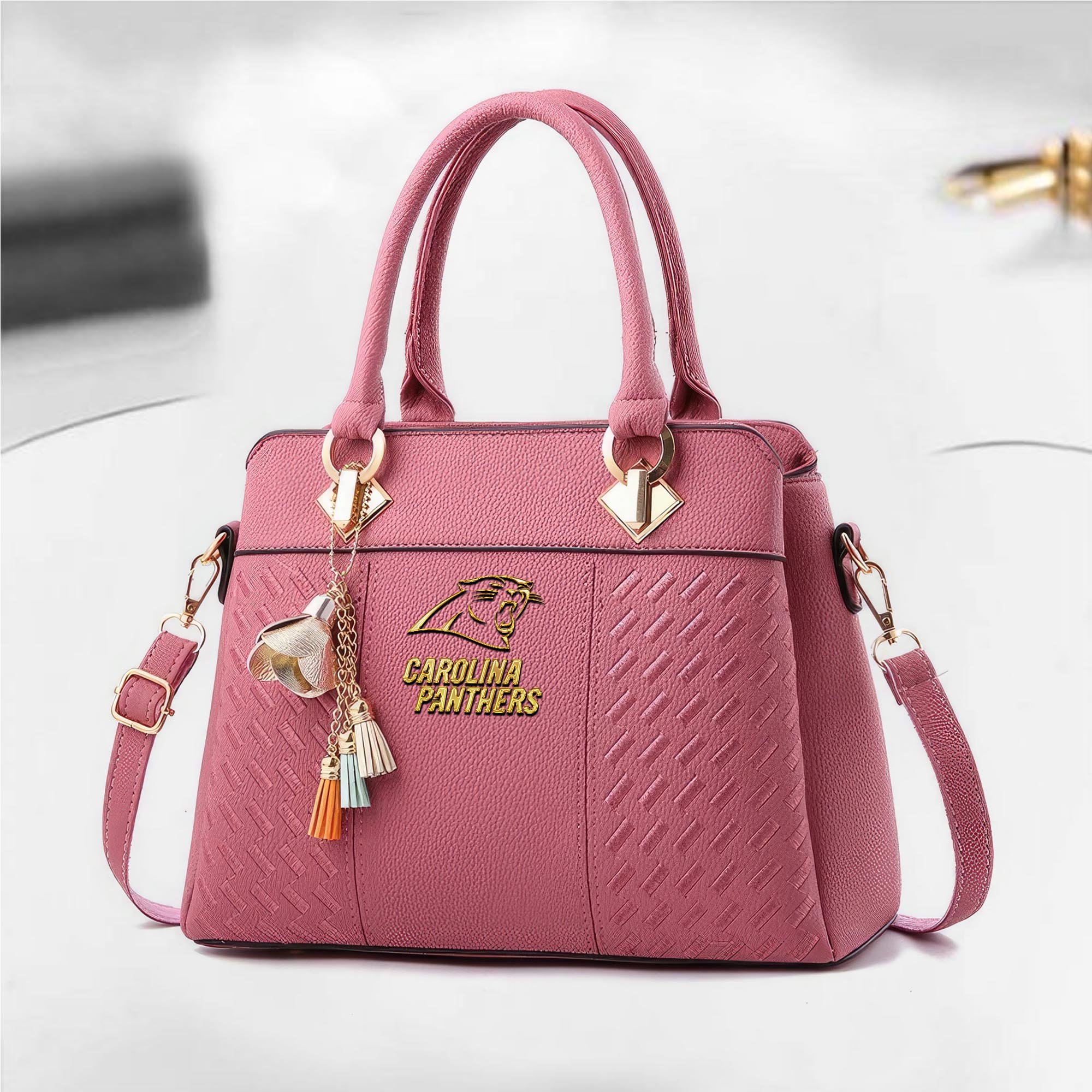 Alternative view of Carolina Panthers Deluxe Handbag For Women 2025 Versions, Sport Deluxe Handbag, Mother's Day Gift EHIVM-05032128