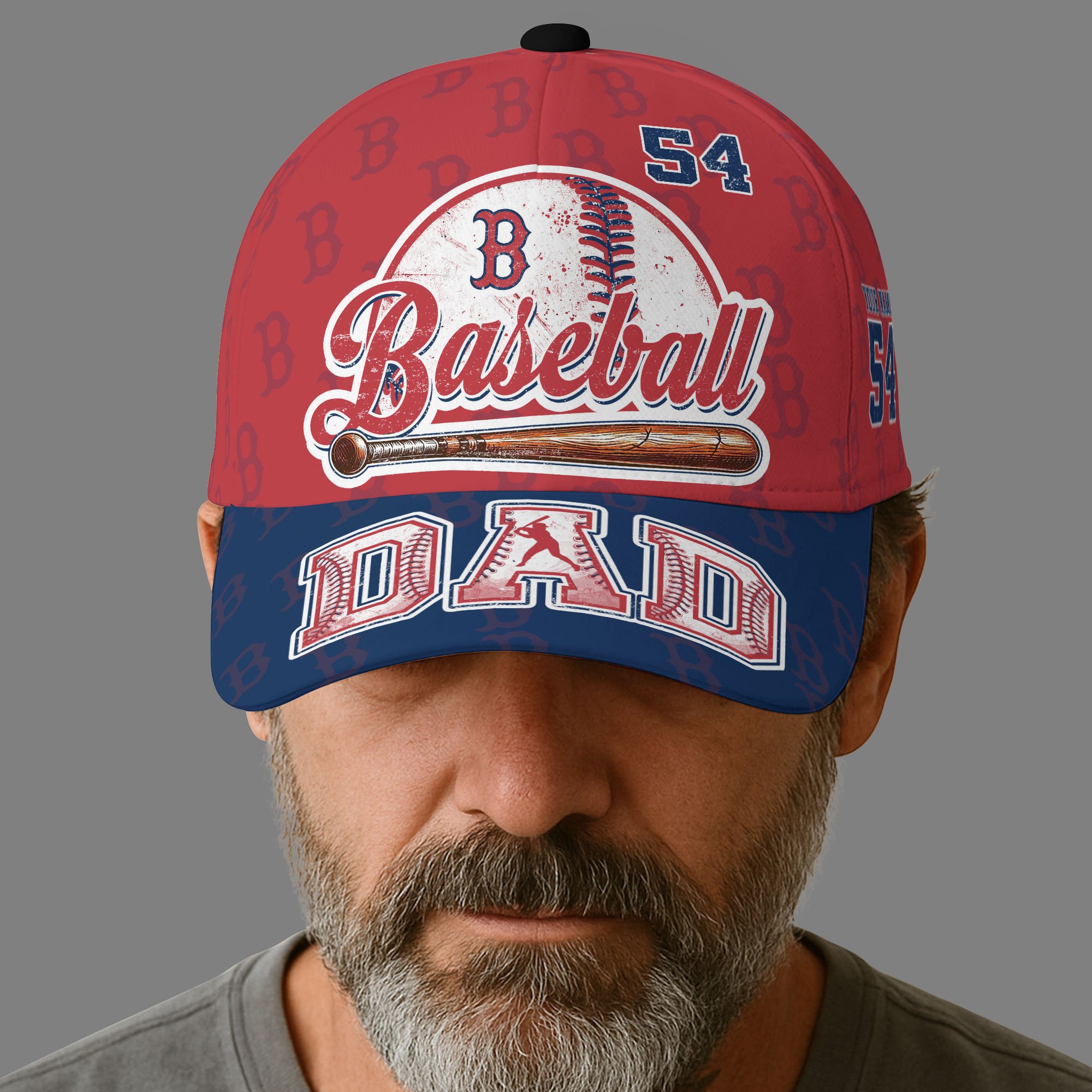 Boston Red Sox Cap Custom Name And Number, Sport Cap For Fan, Father's Day Gifts ETRG-04191936