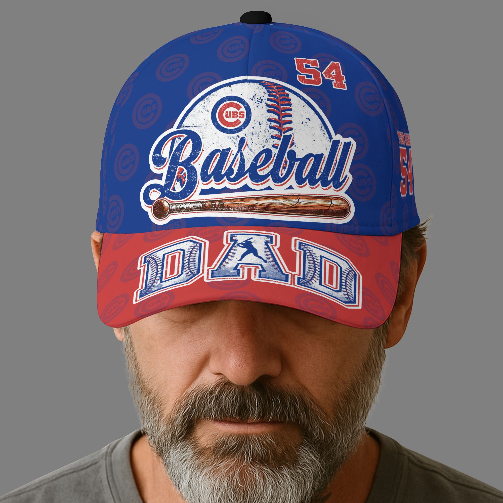 Chicago Cubs Cap Custom Name And Number, Sport Cap For Fan, Father's Day Gifts ETRG-04191936
