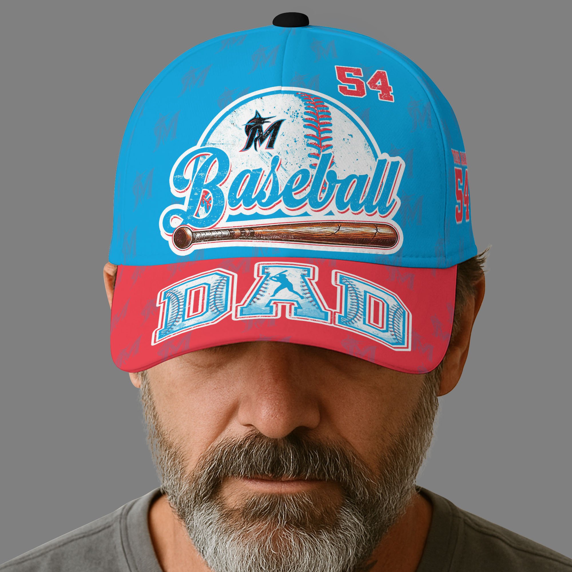 Miami Marlins Cap Custom Name And Number, Sport Cap For Fan, Father's Day Gifts ETRG-04191936