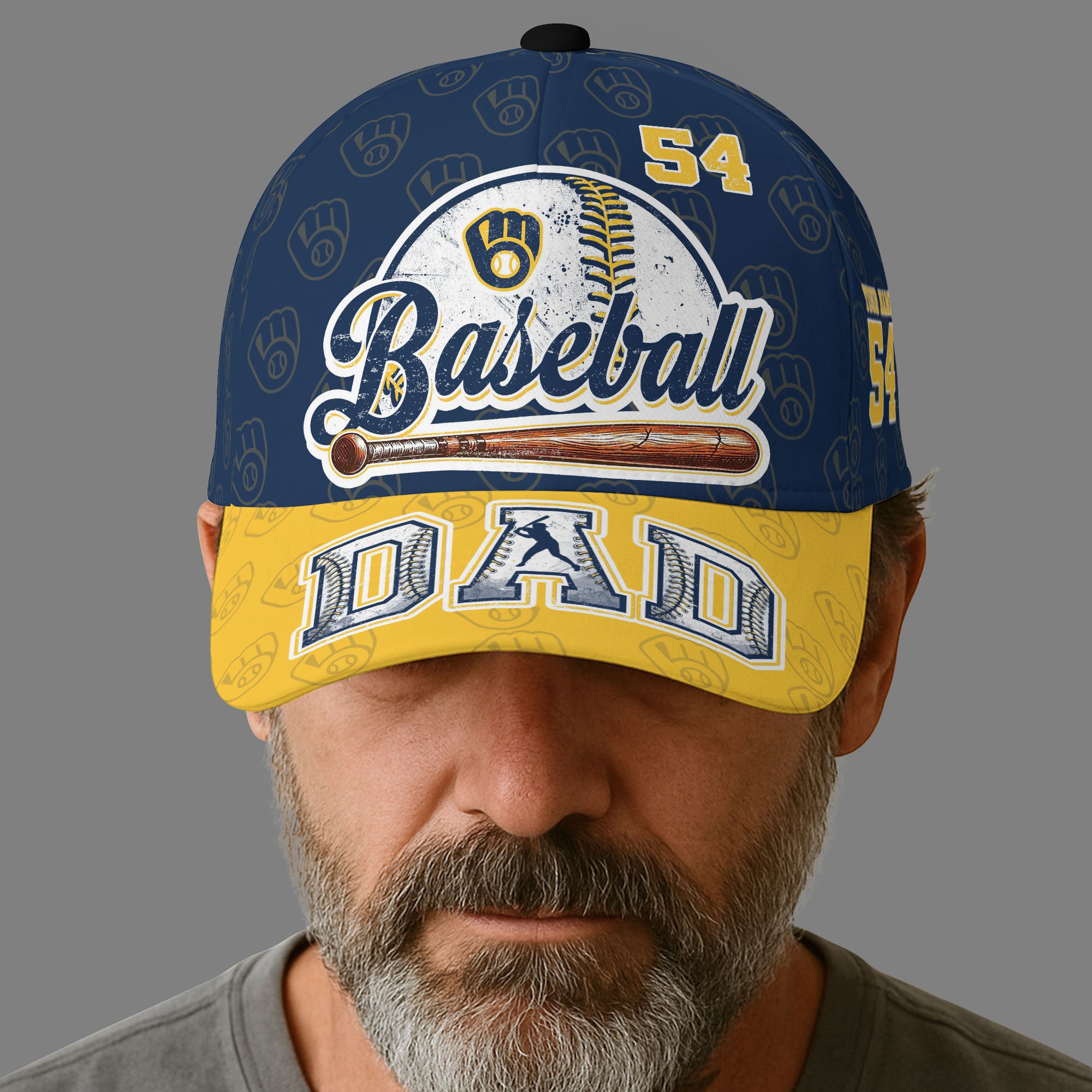 Milwaukee Brewers Cap Custom Name And Number, Sport Cap For Fan, Father's Day Gifts ETRG-04191936