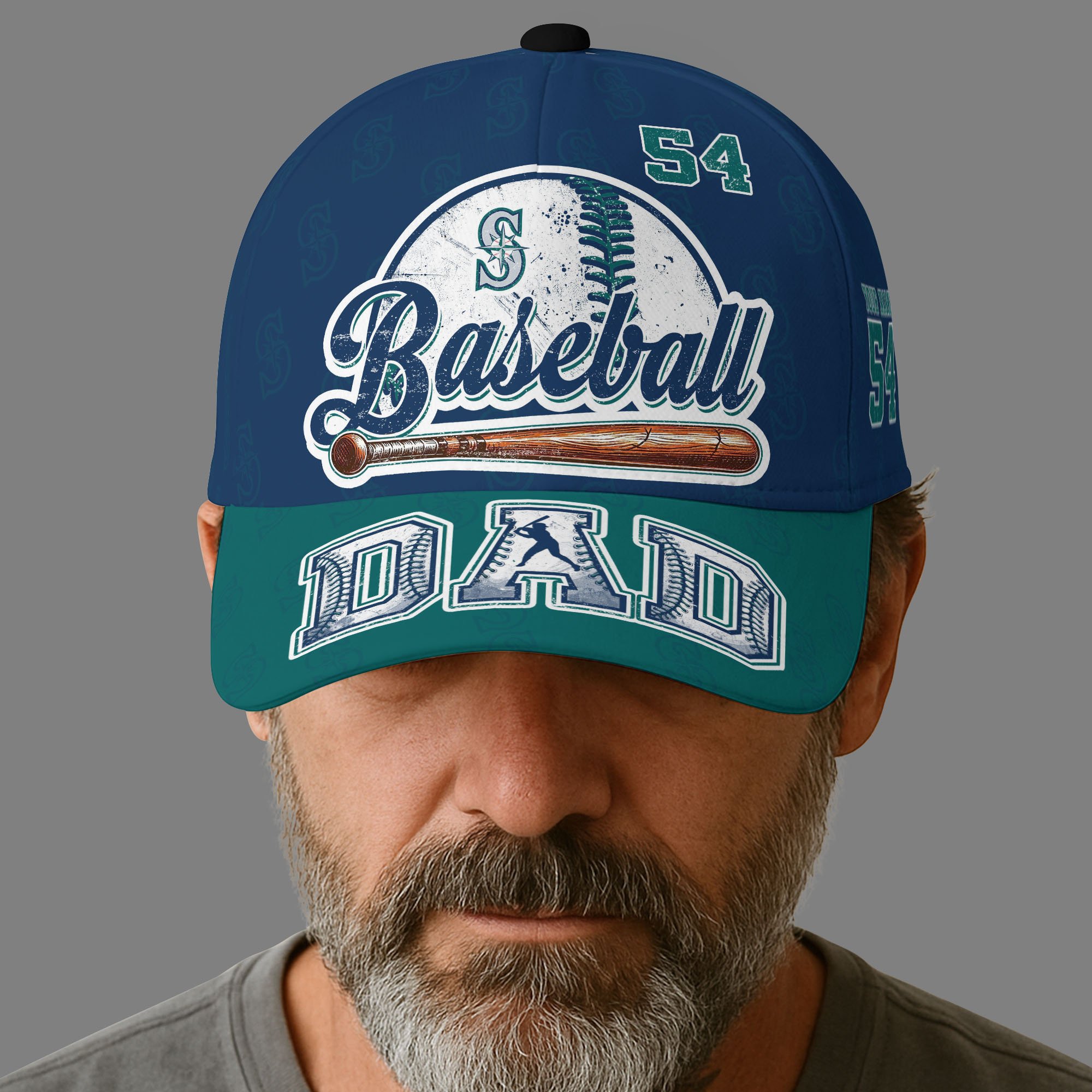 Seattle Mariners Cap Custom Name And Number, Sport Cap For Fan, Father's Day Gifts ETRG-04191936
