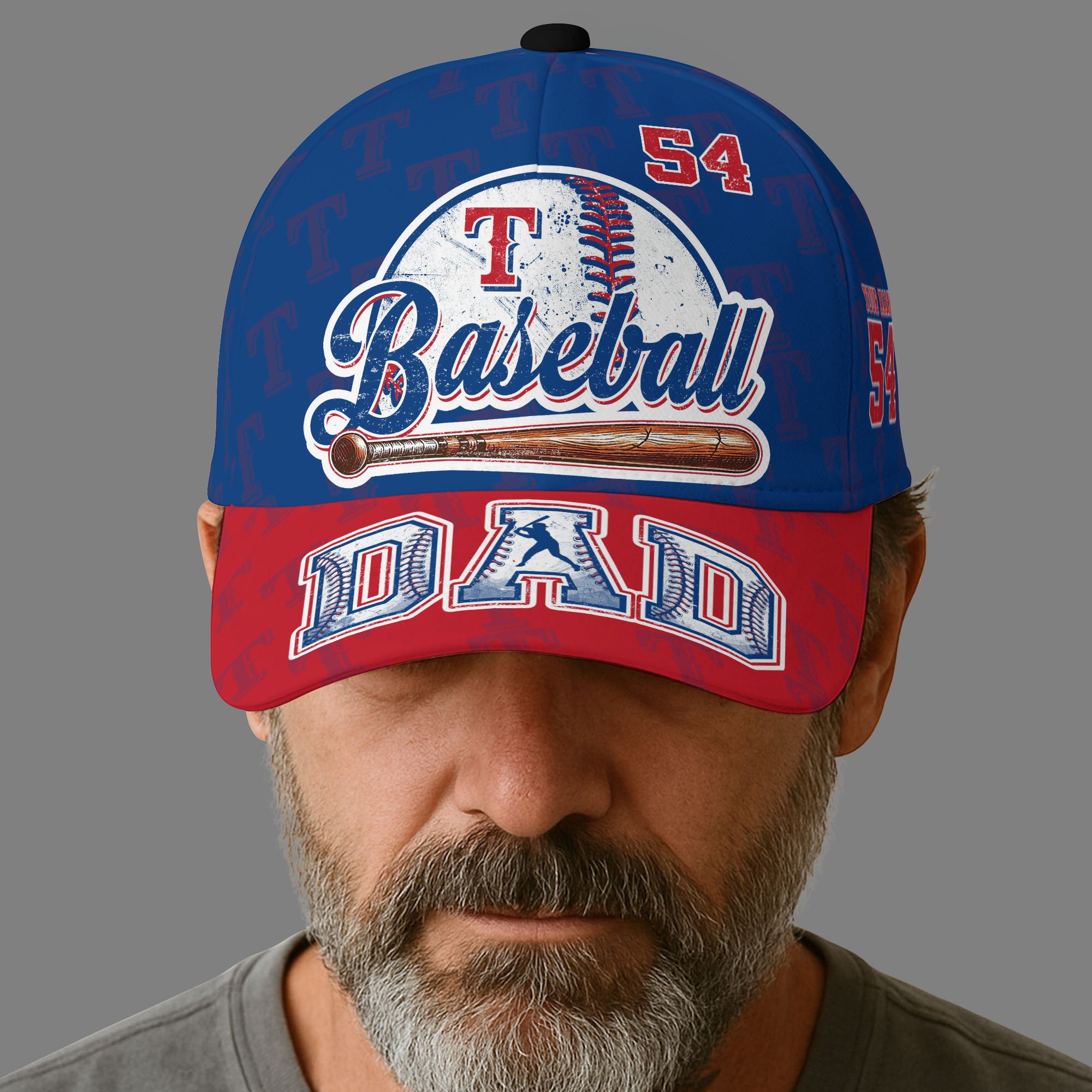 Texas Rangers Cap Custom Name And Number, Sport Cap For Fan, Father's Day Gifts ETRG-04191936