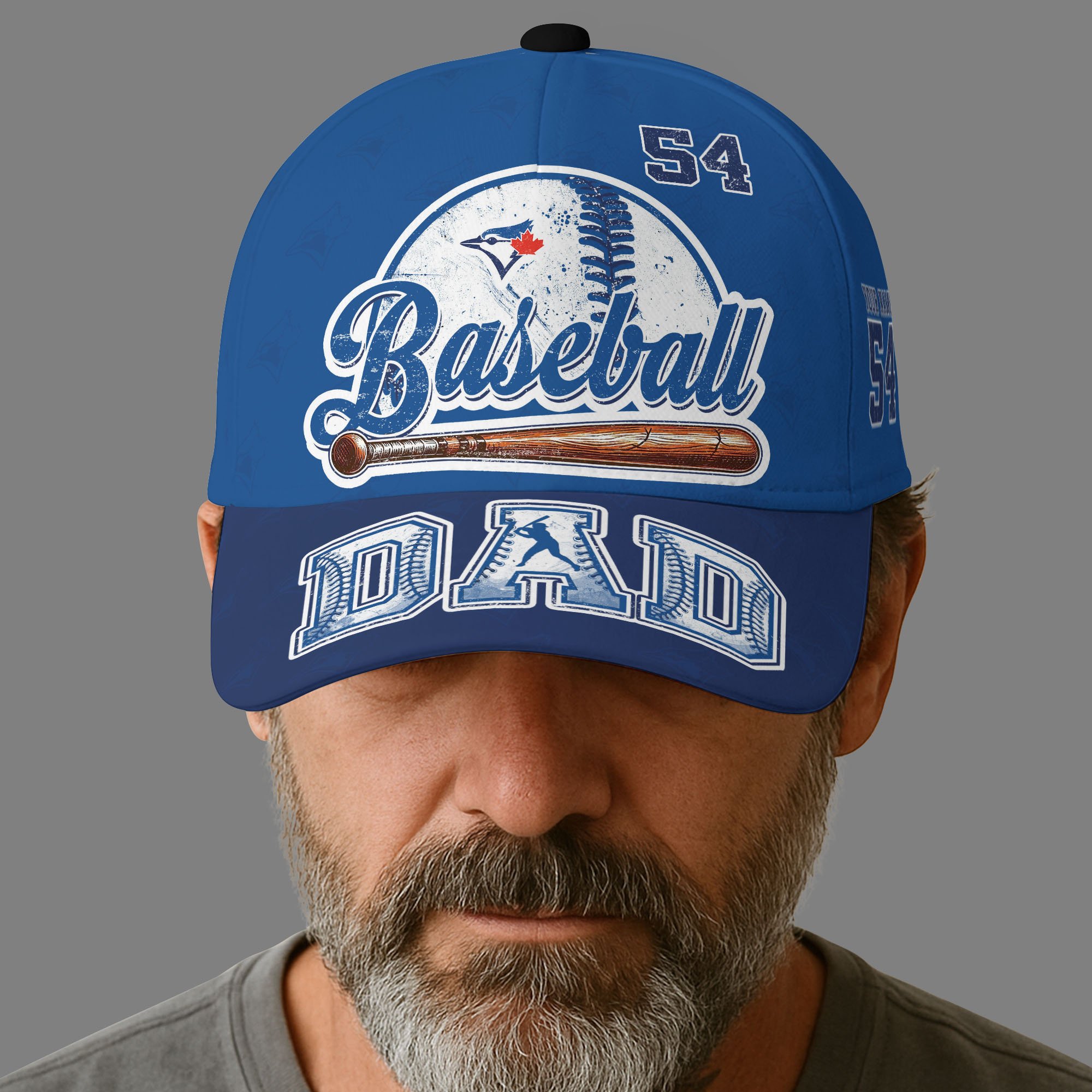 Toronto Blue Jays Cap Custom Name And Number, Sport Cap For Fan, Father's Day Gifts ETRG-04191936