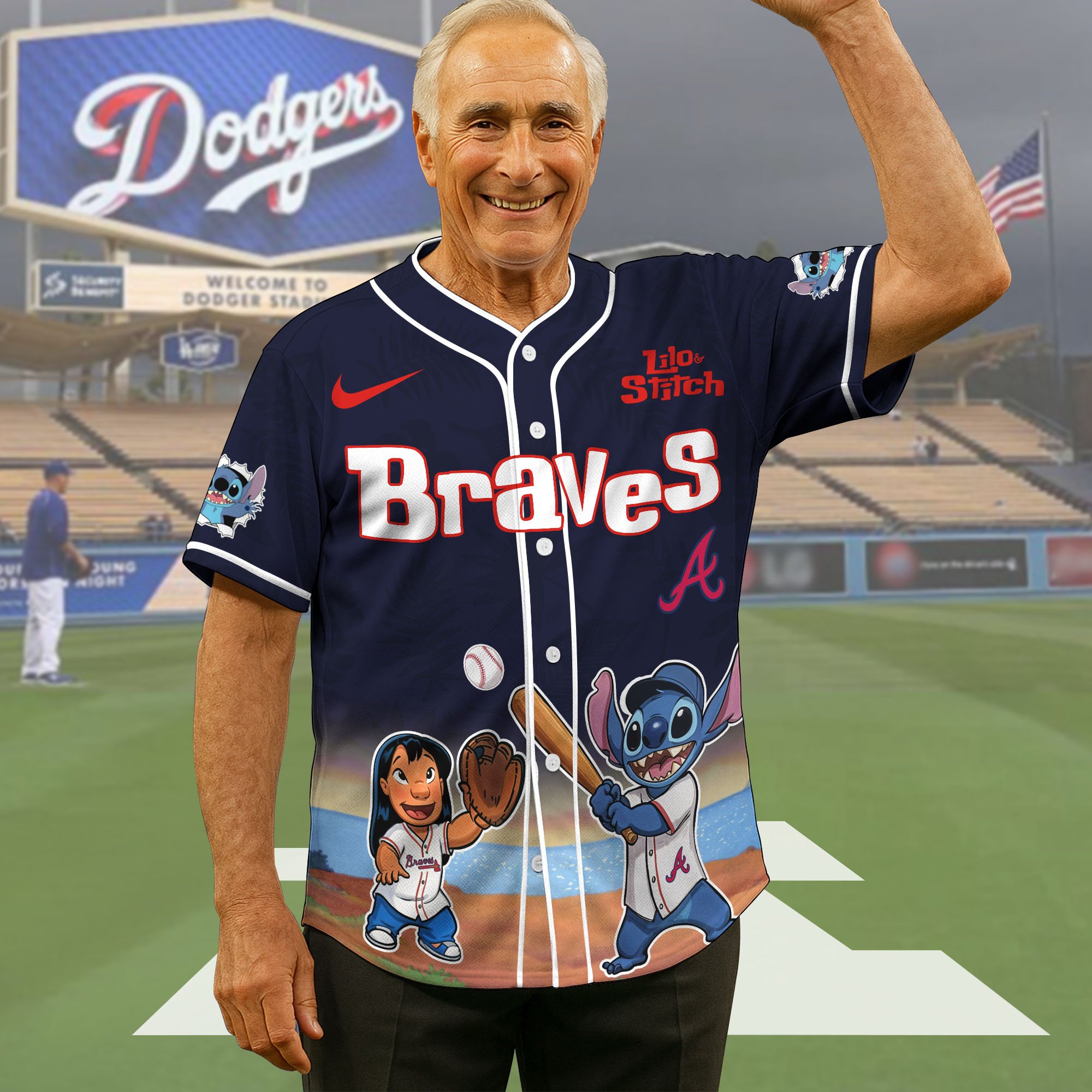 Atlanta Braves Baseball Shirt x Stitch, Baseball Jersey Editions Limited 2025, Sport Team Shirt, Sport Gifts ETRG-05082169