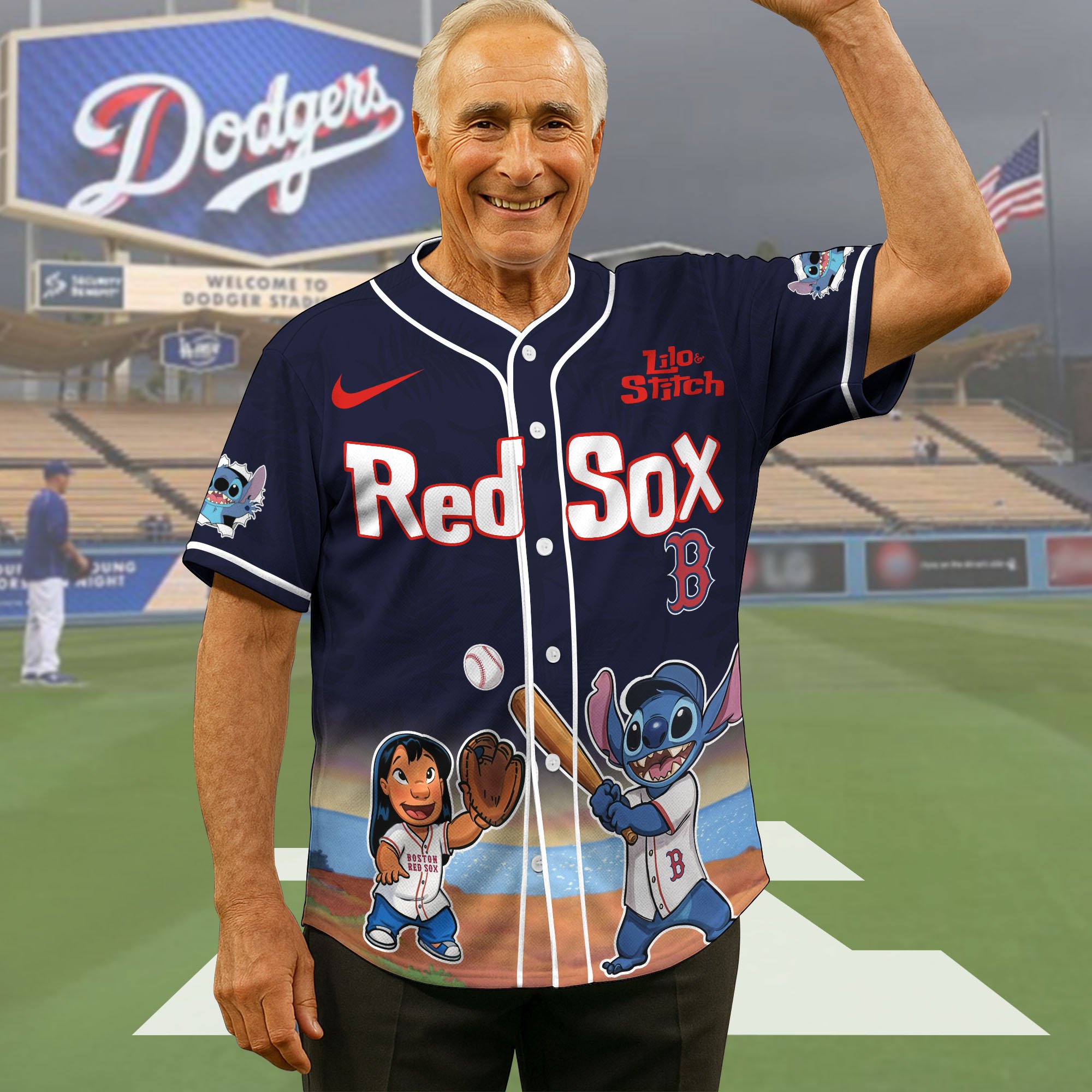 Boston Red Sox Baseball Shirt x Stitch, Baseball Jersey Editions Limited 2025, Sport Team Shirt, Sport Gifts ETRG-05082169