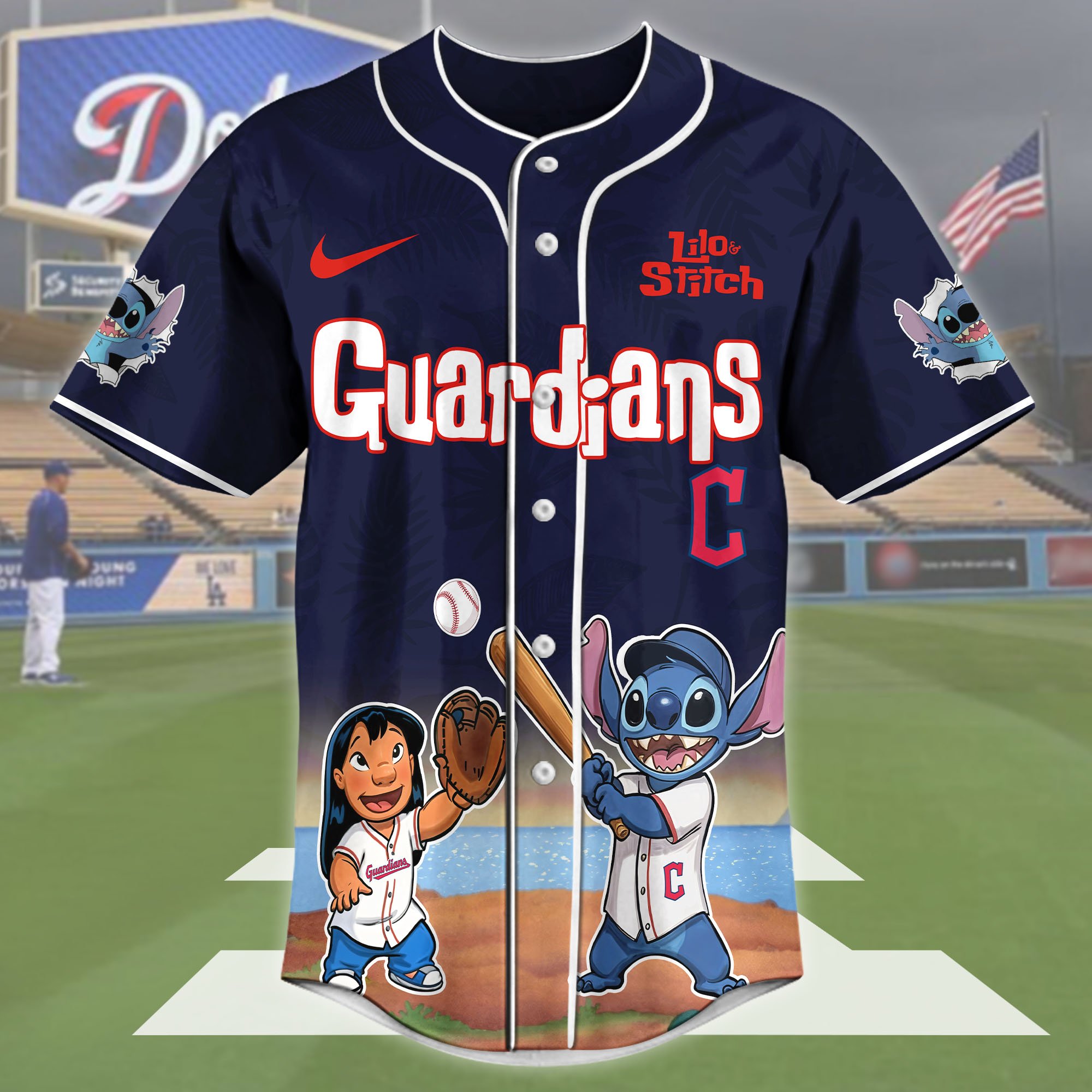 Cleveland Guardians Baseball Shirt x Stitch, Baseball Jersey Editions Limited 2025, Sport Team Shirt, Sport Gifts ETRG-05082169 - Image 4