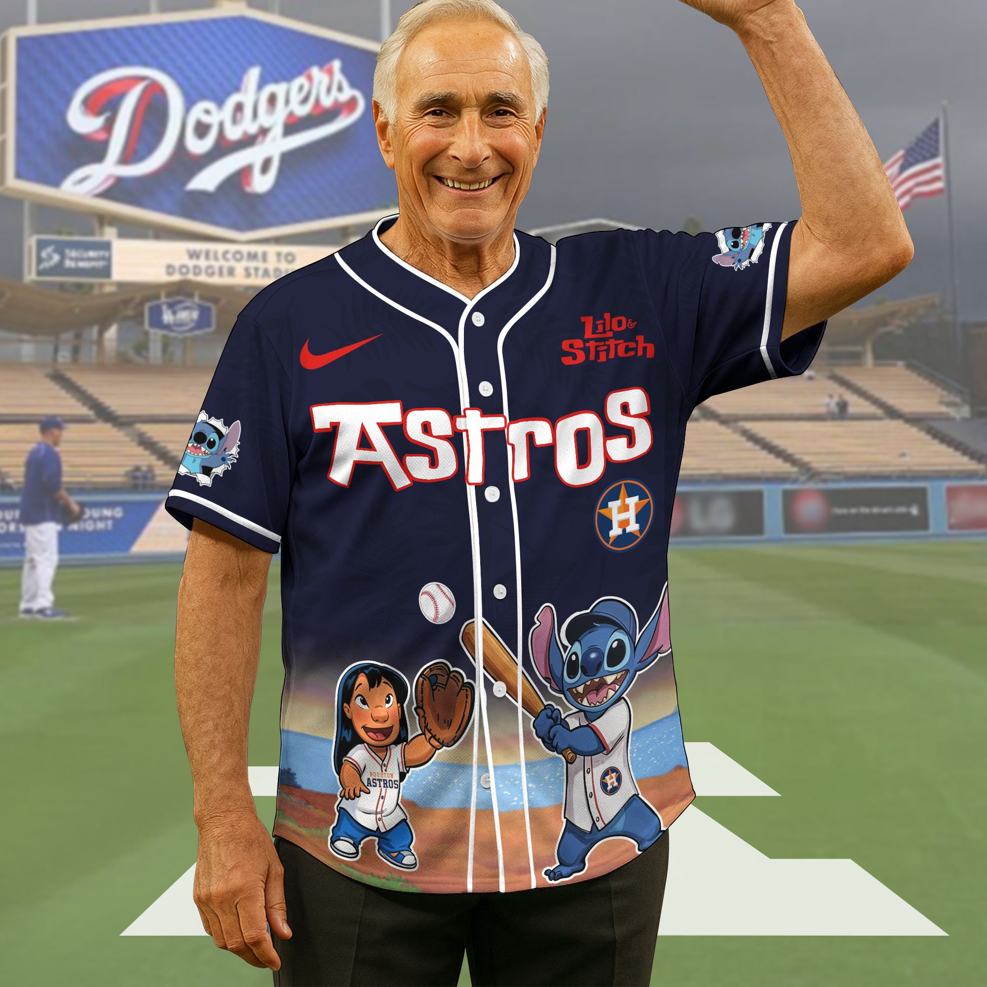Houston Astros Baseball Shirt x Stitch, Baseball Jersey Editions Limited 2025, Sport Team Shirt, Sport Gifts ETRG-05082169