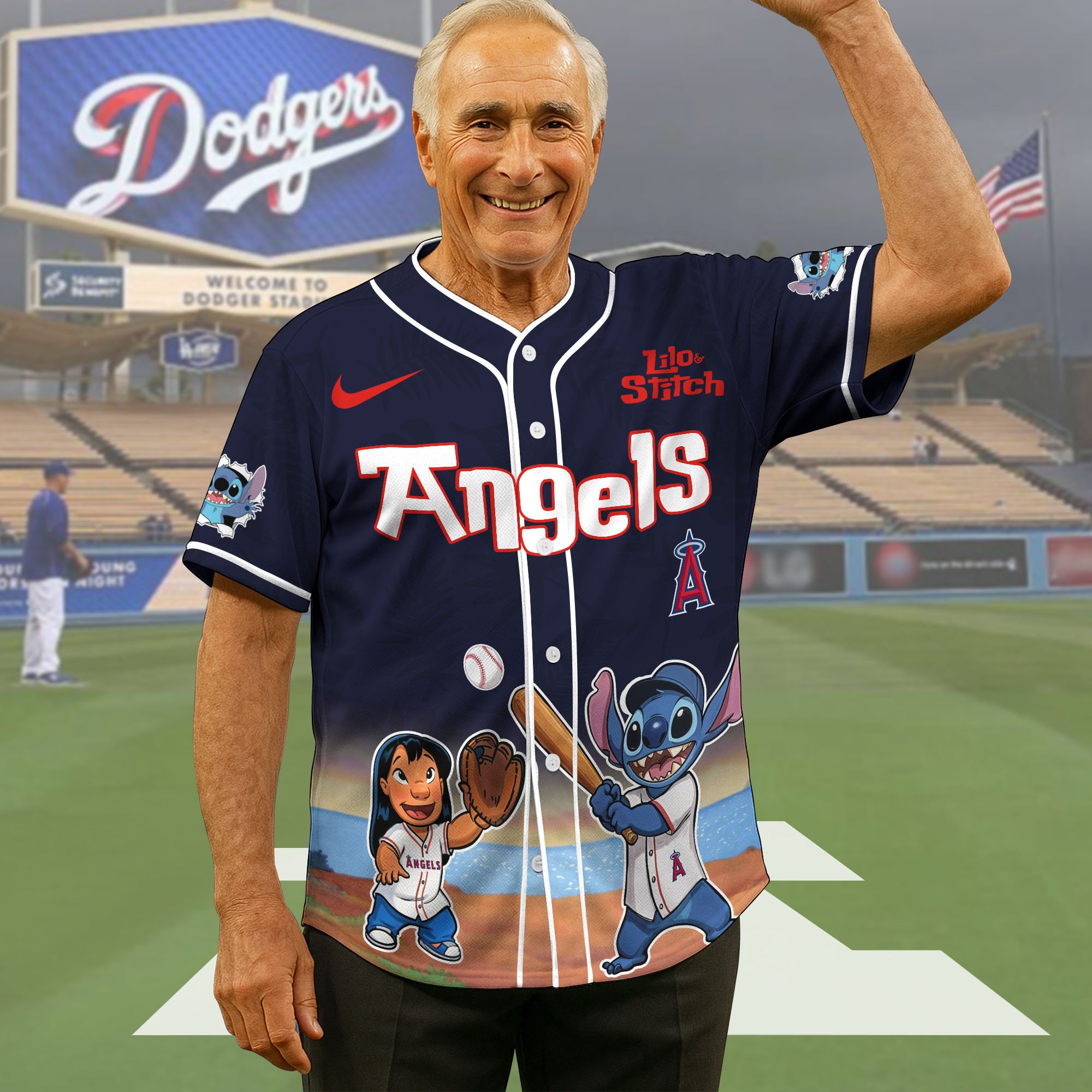 Los Angeles Angels Baseball Shirt x Stitch, Baseball Jersey Editions Limited 2025, Sport Team Shirt, Sport Gifts ETRG-05082169
