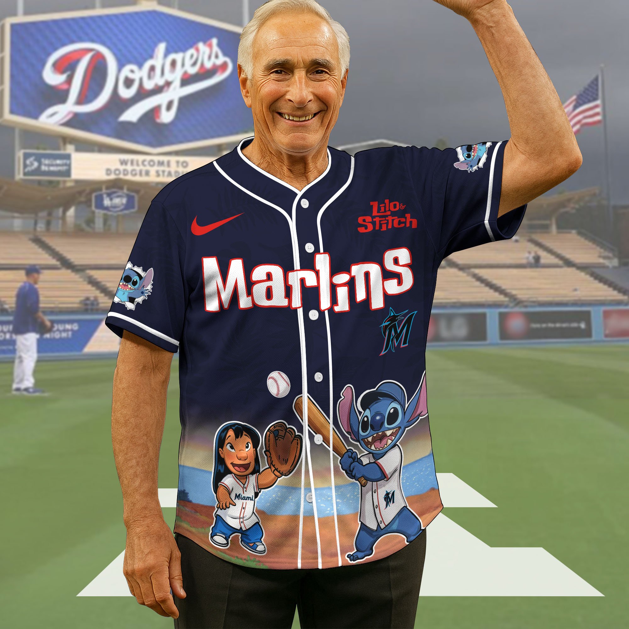 Miami Marlins Baseball Shirt x Stitch, Baseball Jersey Editions Limited 2025, Sport Team Shirt, Sport Gifts ETRG-05082169