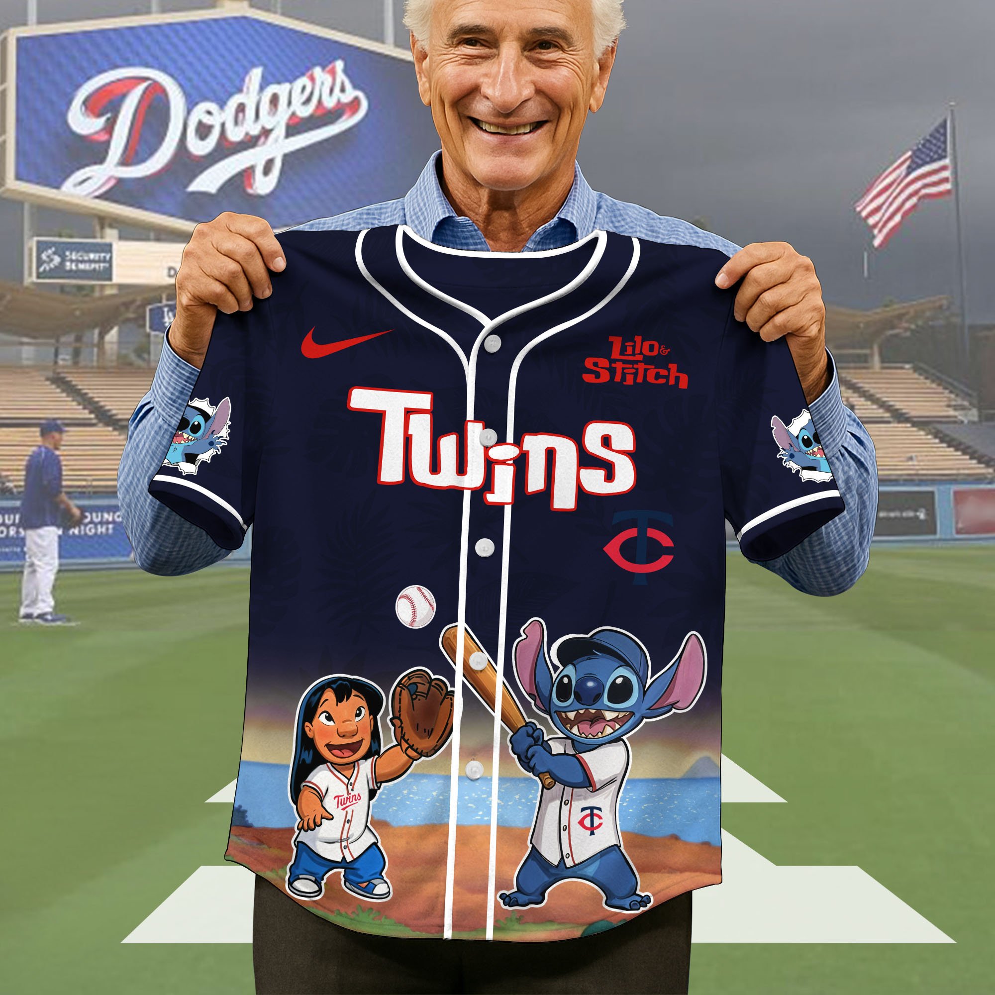 Alternative view of Minnesota Twins Baseball Shirt x Stitch, Baseball Jersey Editions Limited 2025, Sport Team Shirt, Sport Gifts ETRG-05082169