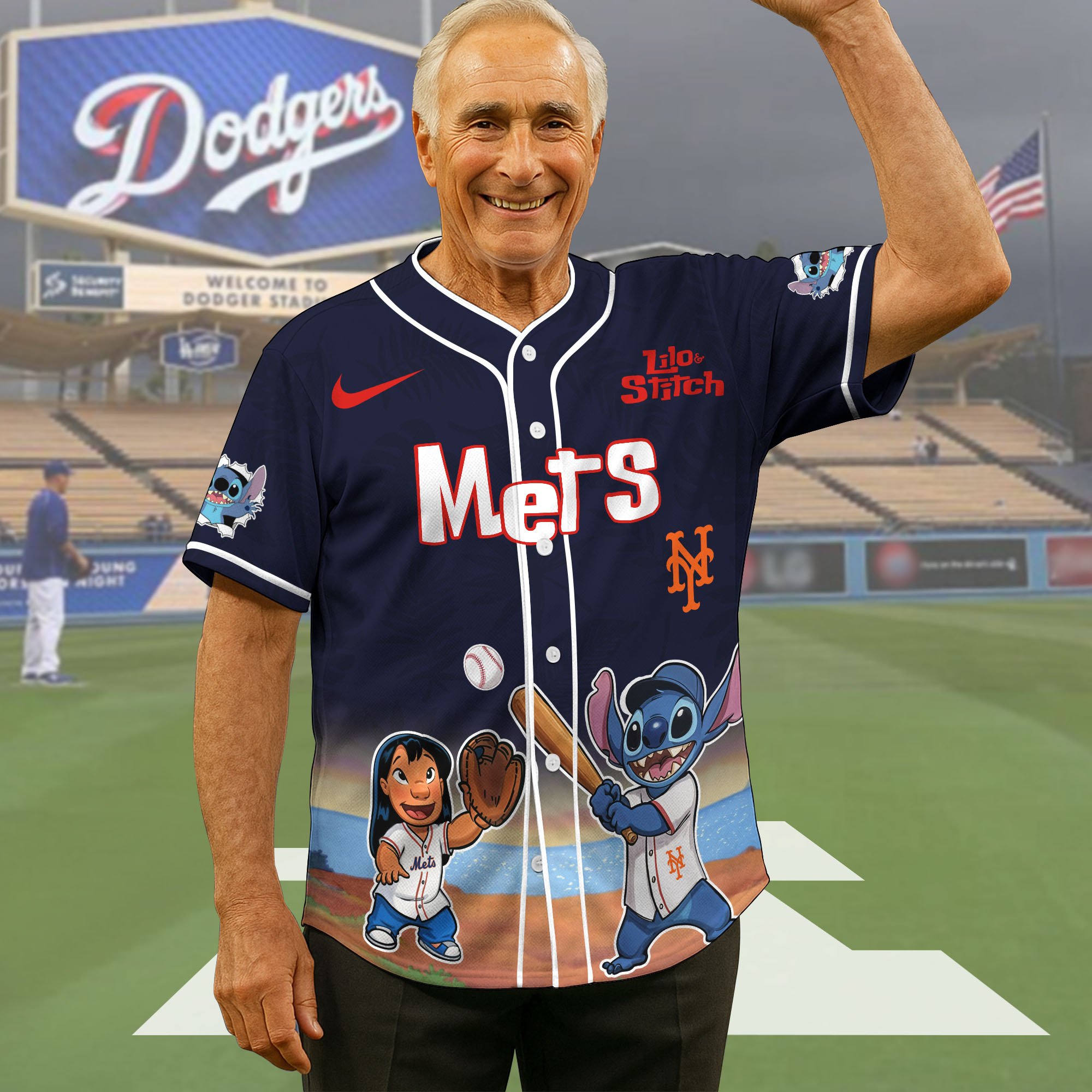 New York Mets Baseball Shirt x Stitch, Baseball Jersey Editions Limited 2025, Sport Team Shirt, Sport Gifts ETRG-05082169