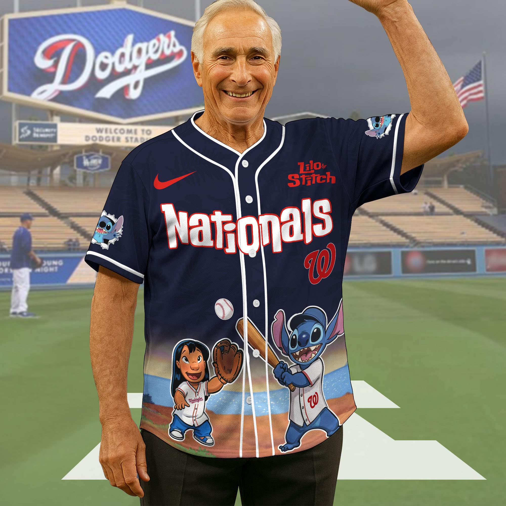 Washington Nationals Baseball Shirt x Stitch, Baseball Jersey Editions Limited 2025, Sport Team Shirt, Sport Gifts ETRG-05082169