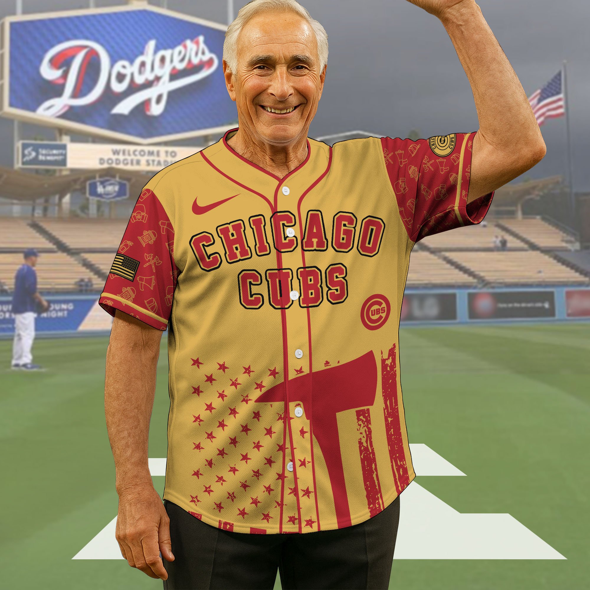 Chicago Cubs Baseball Shirt x Firefighter Appreciation Night Jersey Editions Limited 2025, Baseball Shirt For Sport Fan, Sport Gifts ETRG-05082175