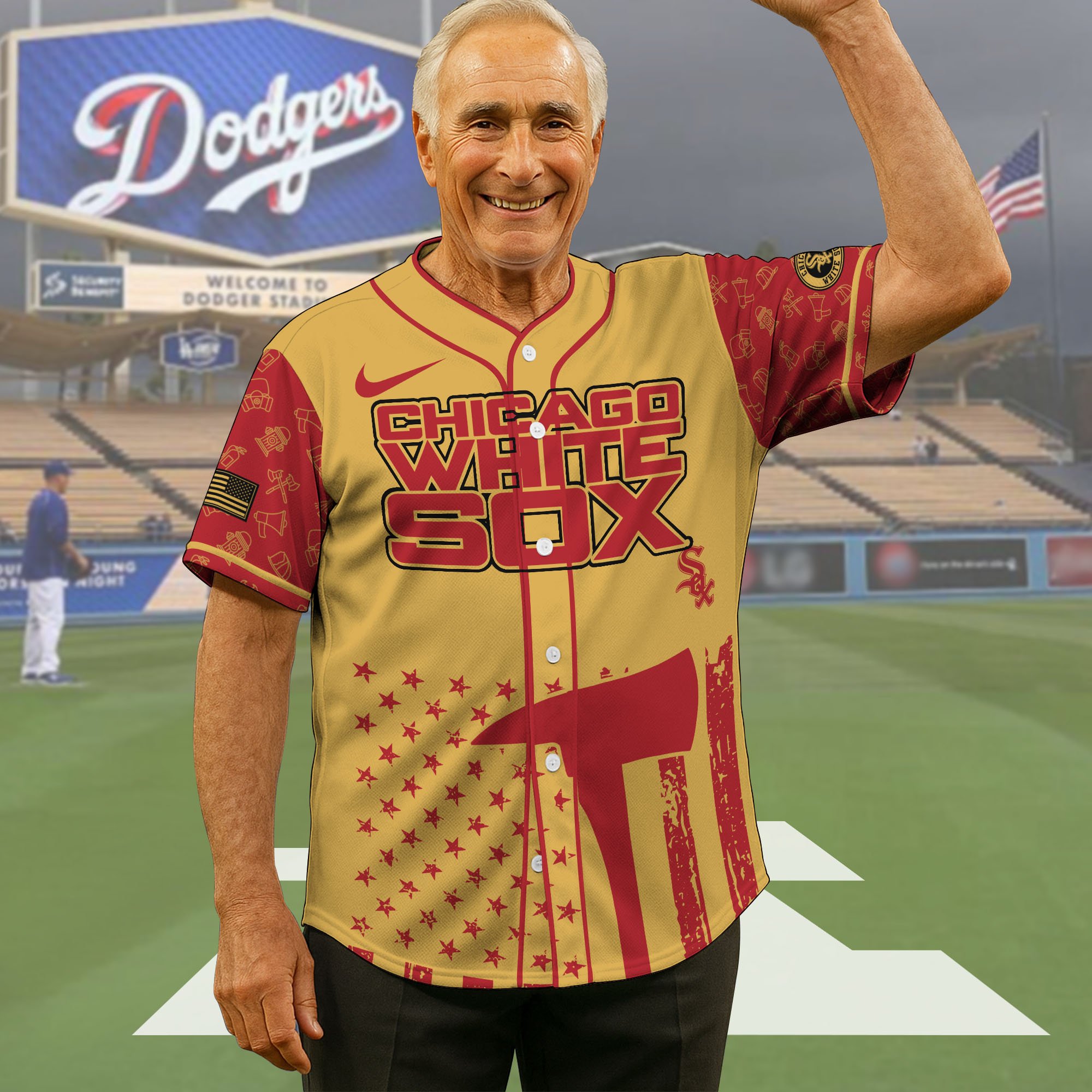 Chicago White Sox Baseball Shirt x Firefighter Appreciation Night Jersey Editions Limited 2025, Baseball Shirt For Sport Fan, Sport Gifts ETRG-05082175
