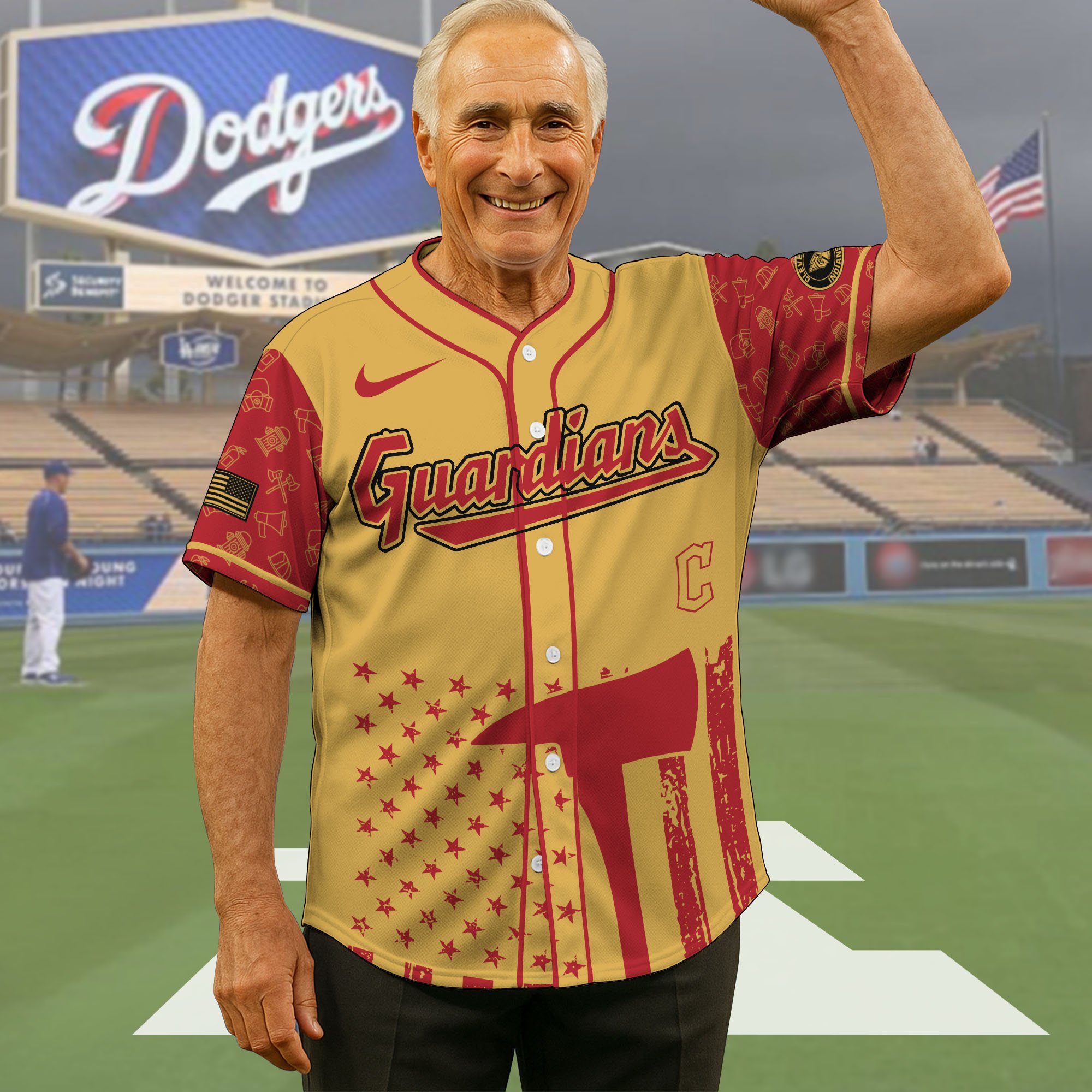 Cleveland Guardians Baseball Shirt x Firefighter Appreciation Night Jersey Editions Limited 2025, Baseball Shirt For Sport Fan, Sport Gifts ETRG-05082175