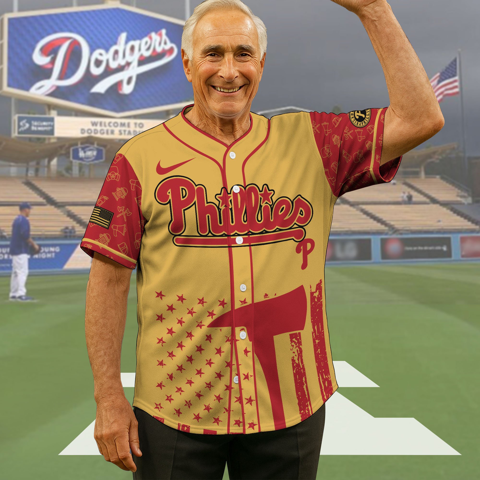 Philadelphia Phillies Baseball Shirt x Firefighter Appreciation Night Jersey Editions Limited 2025, Baseball Shirt For Sport Fan, Sport Gifts ETRG-05082175