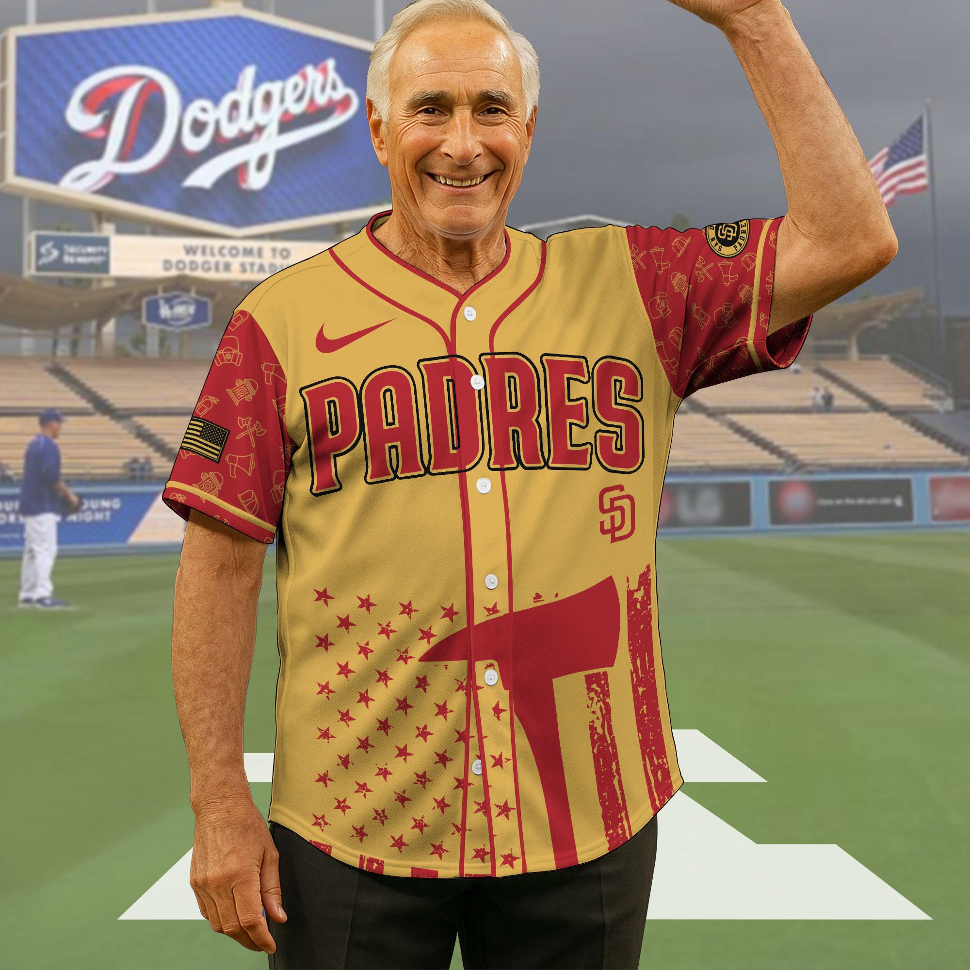 San Diego Padres Baseball Shirt x Firefighter Appreciation Night Jersey Editions Limited 2025, Baseball Shirt For Sport Fan, Sport Gifts ETRG-05082175