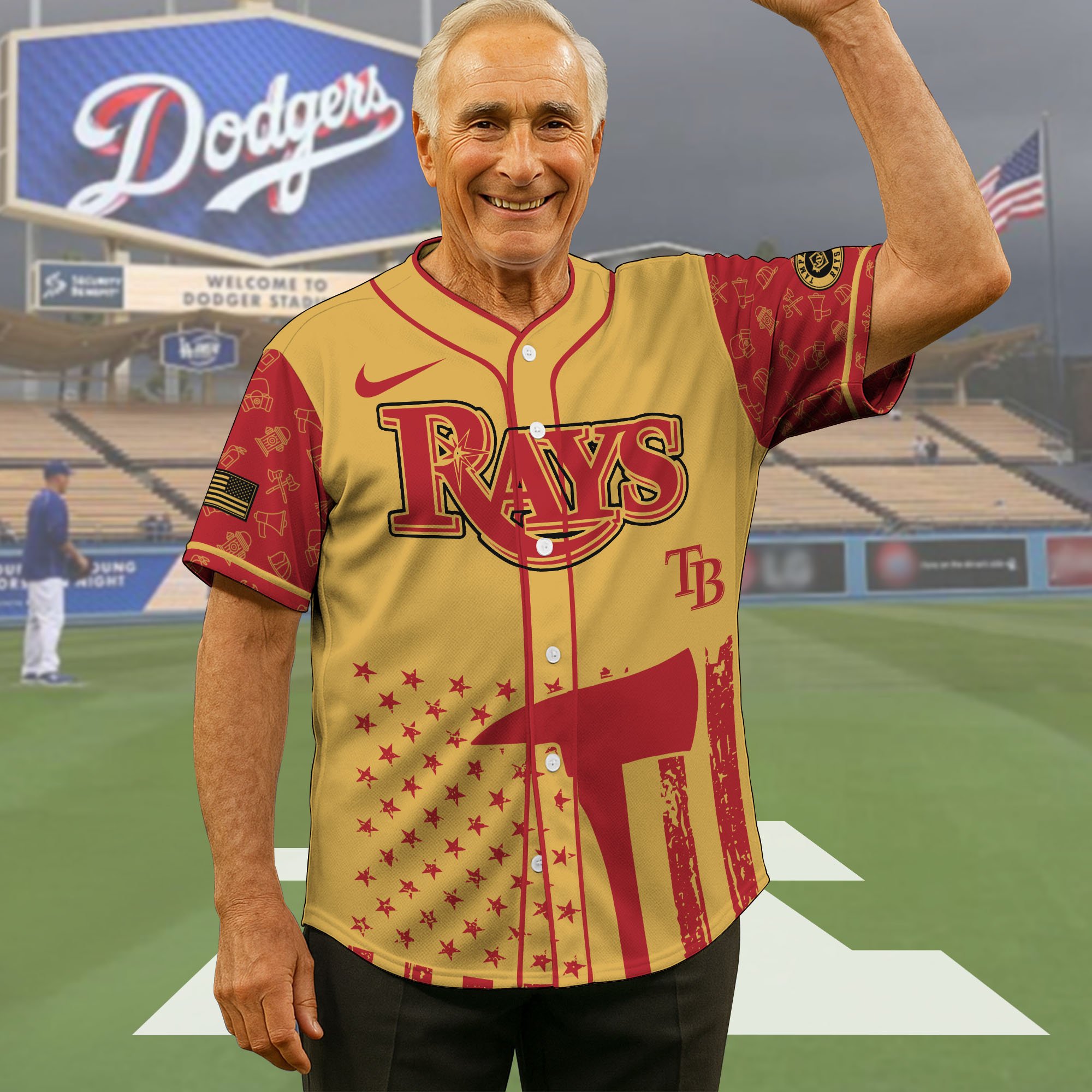 Tampa Bay Rays Baseball Shirt x Firefighter Appreciation Night Jersey Editions Limited 2025, Baseball Shirt For Sport Fan, Sport Gifts ETRG-05082175
