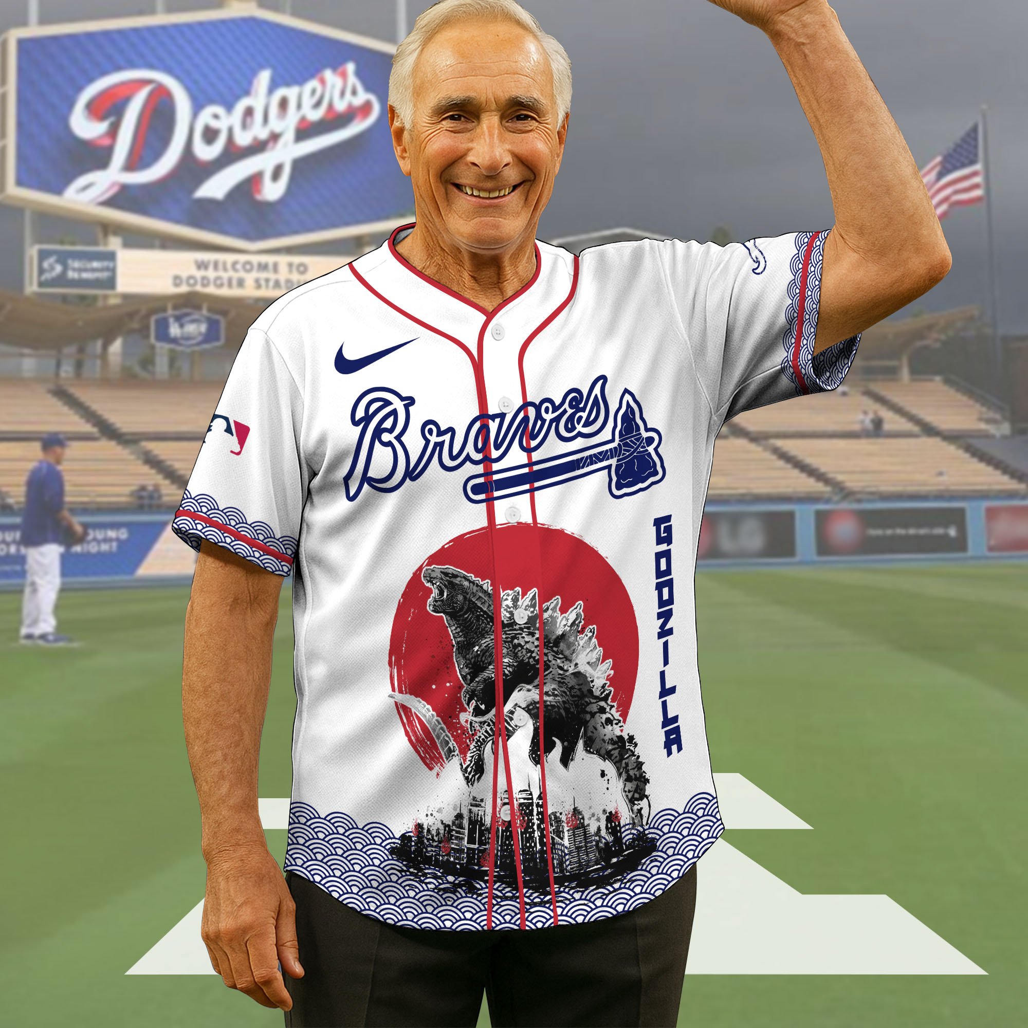 Atlanta Braves Baseball Shirt x Godzilla, Baseball Jersey Editions Limited 2025, Sport Team Shirts, Sport Gifts ETRG-05082177