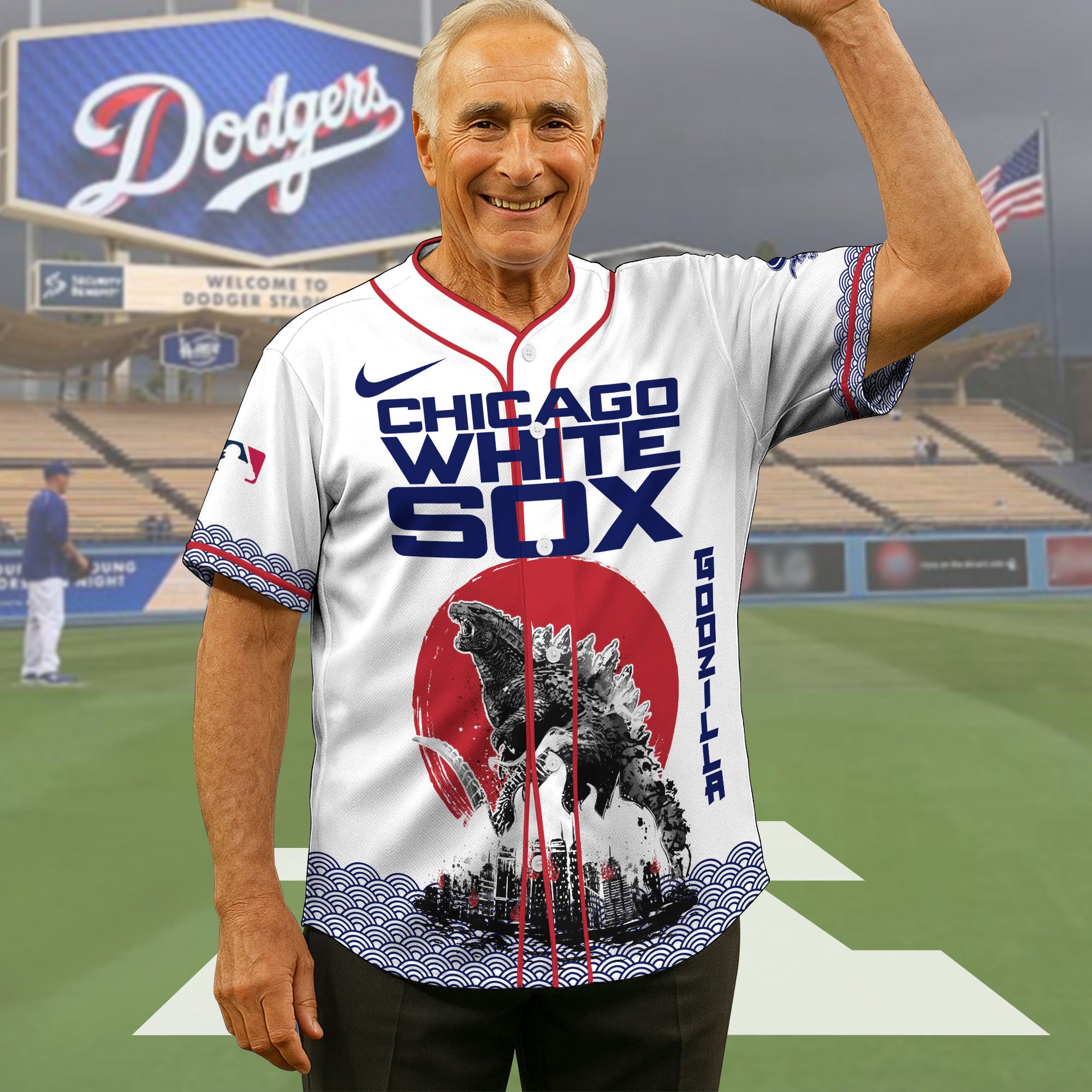Chicago White Sox Baseball Shirt x Godzilla, Baseball Jersey Editions Limited 2025, Sport Team Shirts, Sport Gifts ETRG-05082177