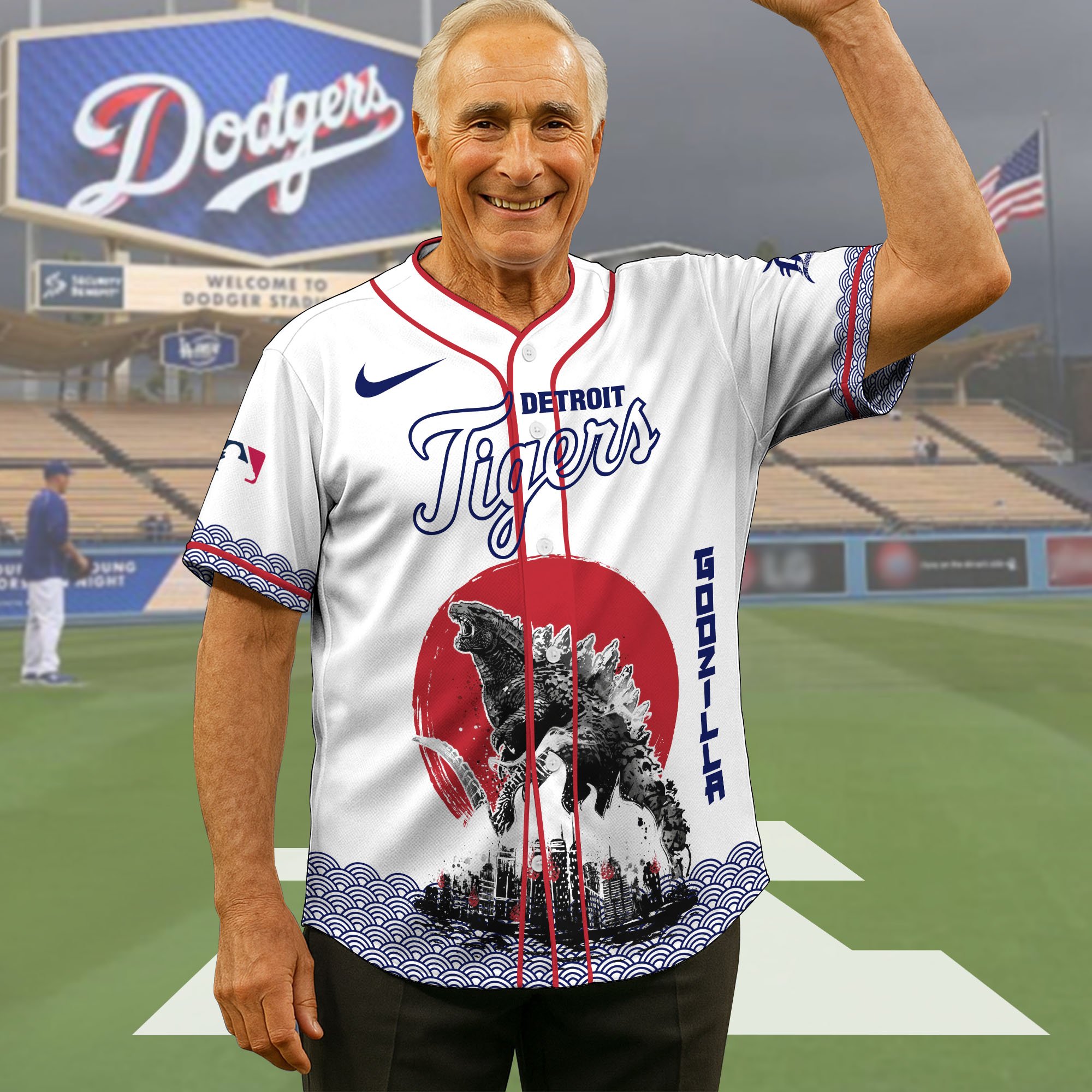 Detroit Tigers Baseball Shirt x Godzilla, Baseball Jersey Editions Limited 2025, Sport Team Shirts, Sport Gifts ETRG-05082177