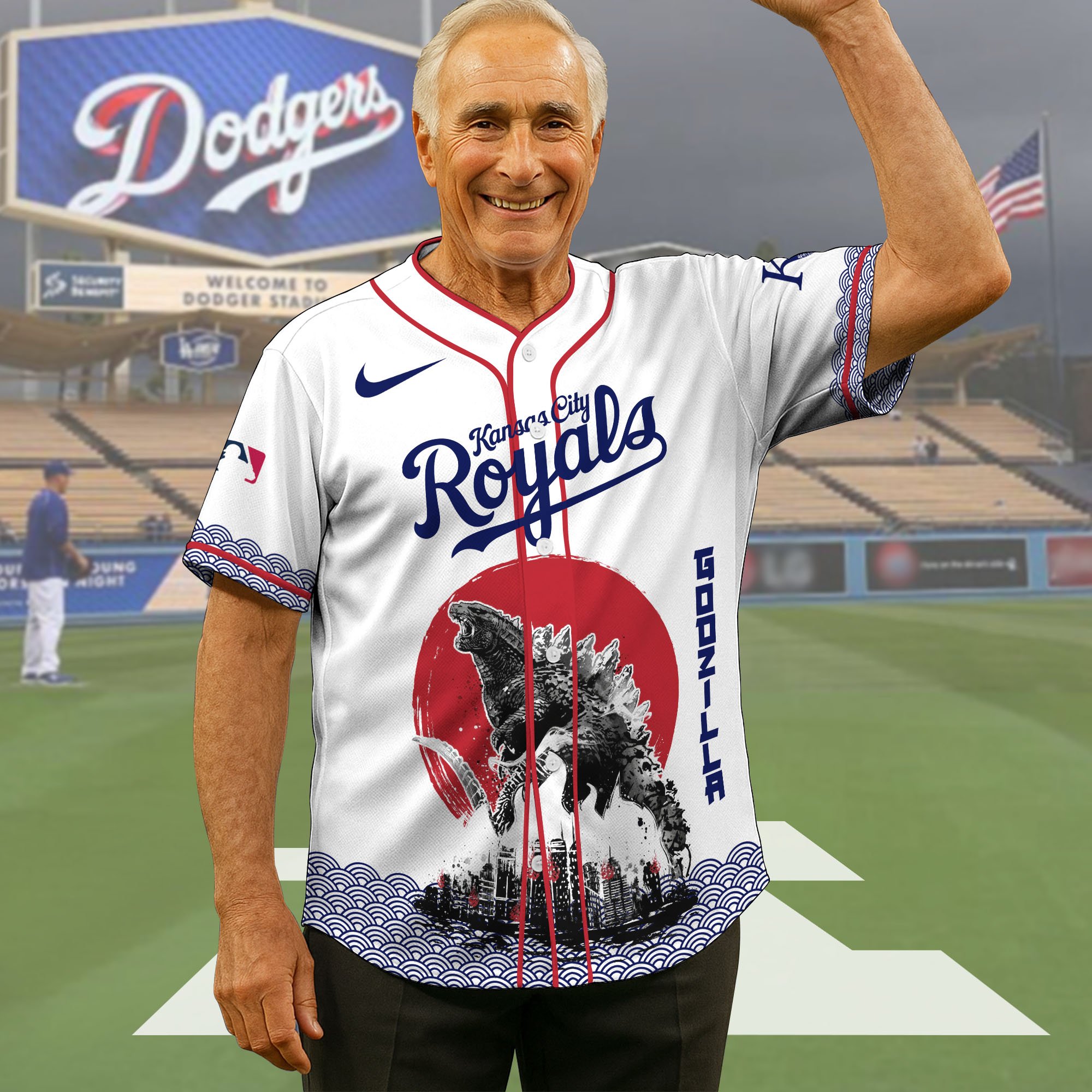 Kansas City Royals Baseball Shirt x Godzilla, Baseball Jersey Editions Limited 2025, Sport Team Shirts, Sport Gifts ETRG-05082177