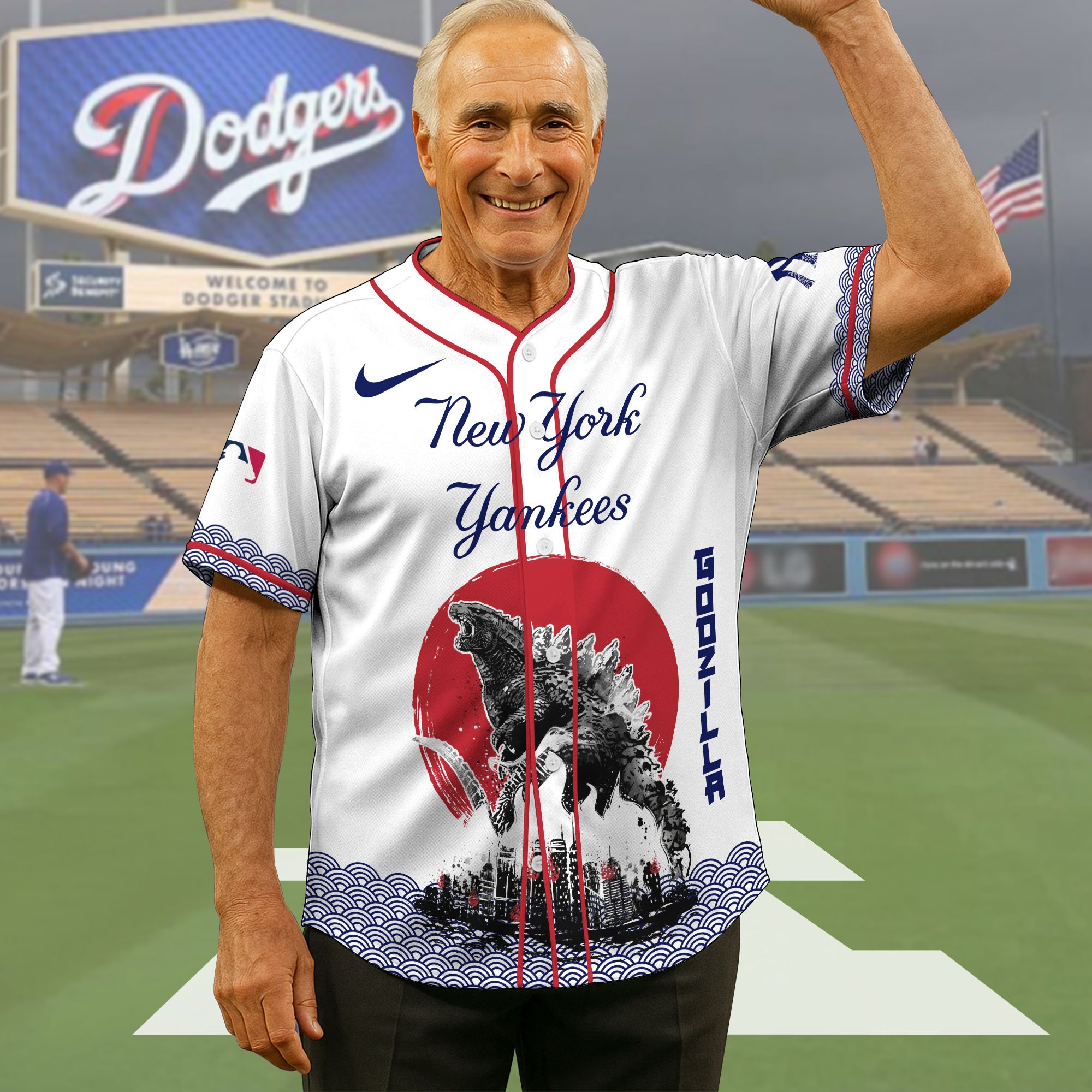 New York Yankees Baseball Shirt x Godzilla, Baseball Jersey Editions Limited 2025, Sport Team Shirts, Sport Gifts ETRG-05082177
