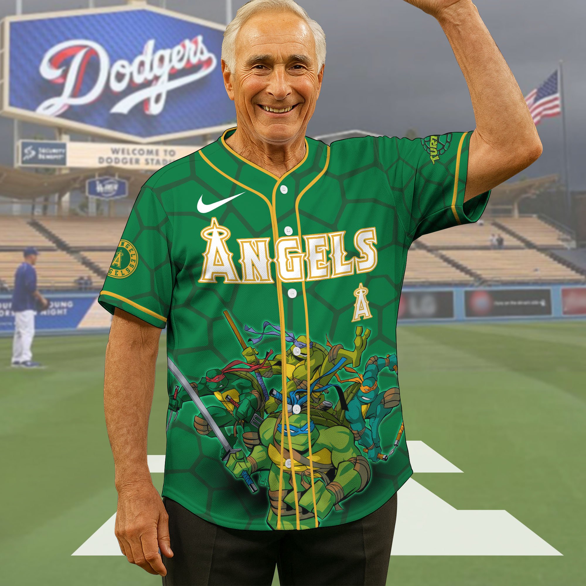 Los Angeles Angels Baseball Shirt x Teenage Mutant Ninja Turtles , Baseball Jersey Editions Limited 2025, Baseball Shirt For Sport Fan, Gift Sport Fans ETRG-05082179