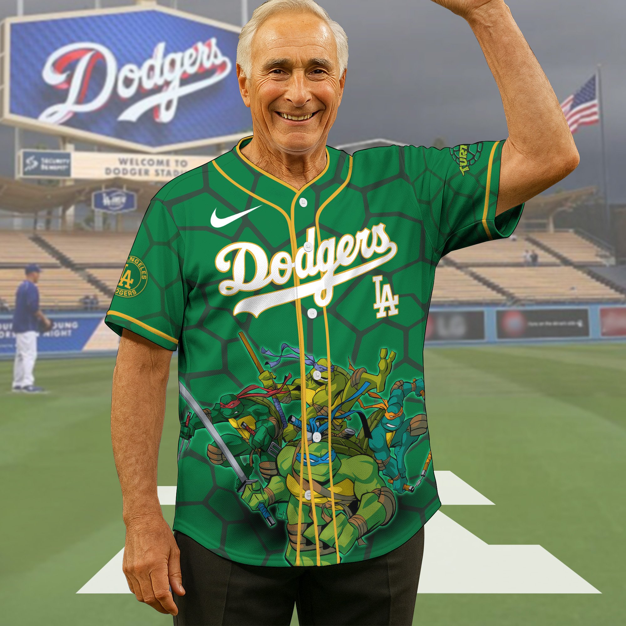 Los Angeles Dodgers Baseball Shirt x Teenage Mutant Ninja Turtles , Baseball Jersey Editions Limited 2025, Baseball Shirt For Sport Fan, Gift Sport Fans ETRG-05082179
