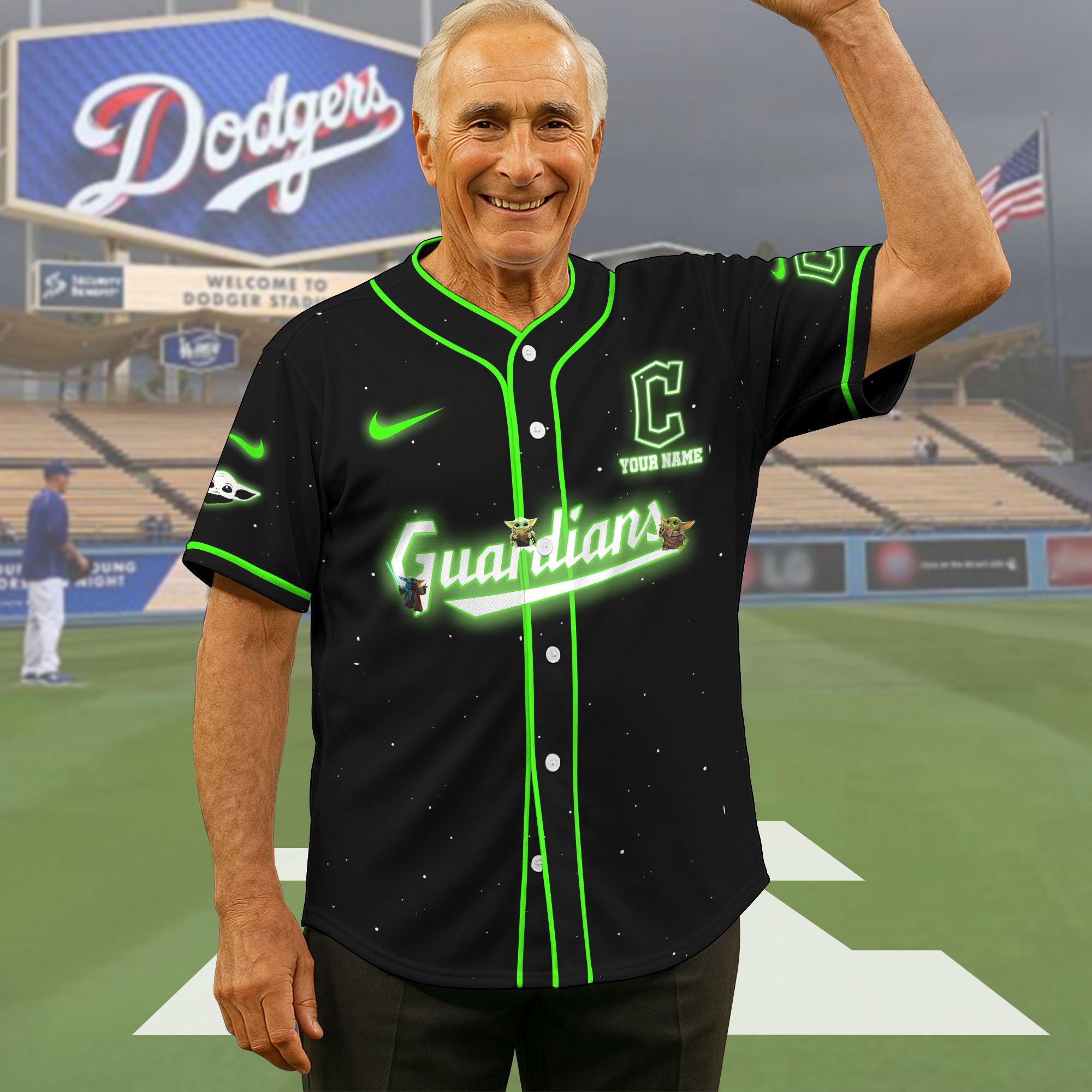Cleveland Guardians Baseball Shirt x Baby Yoda Custom Name , Baseball Jersey Editions Limited 2025, Sport Shirts, Gift For Fans ETRG-05082180