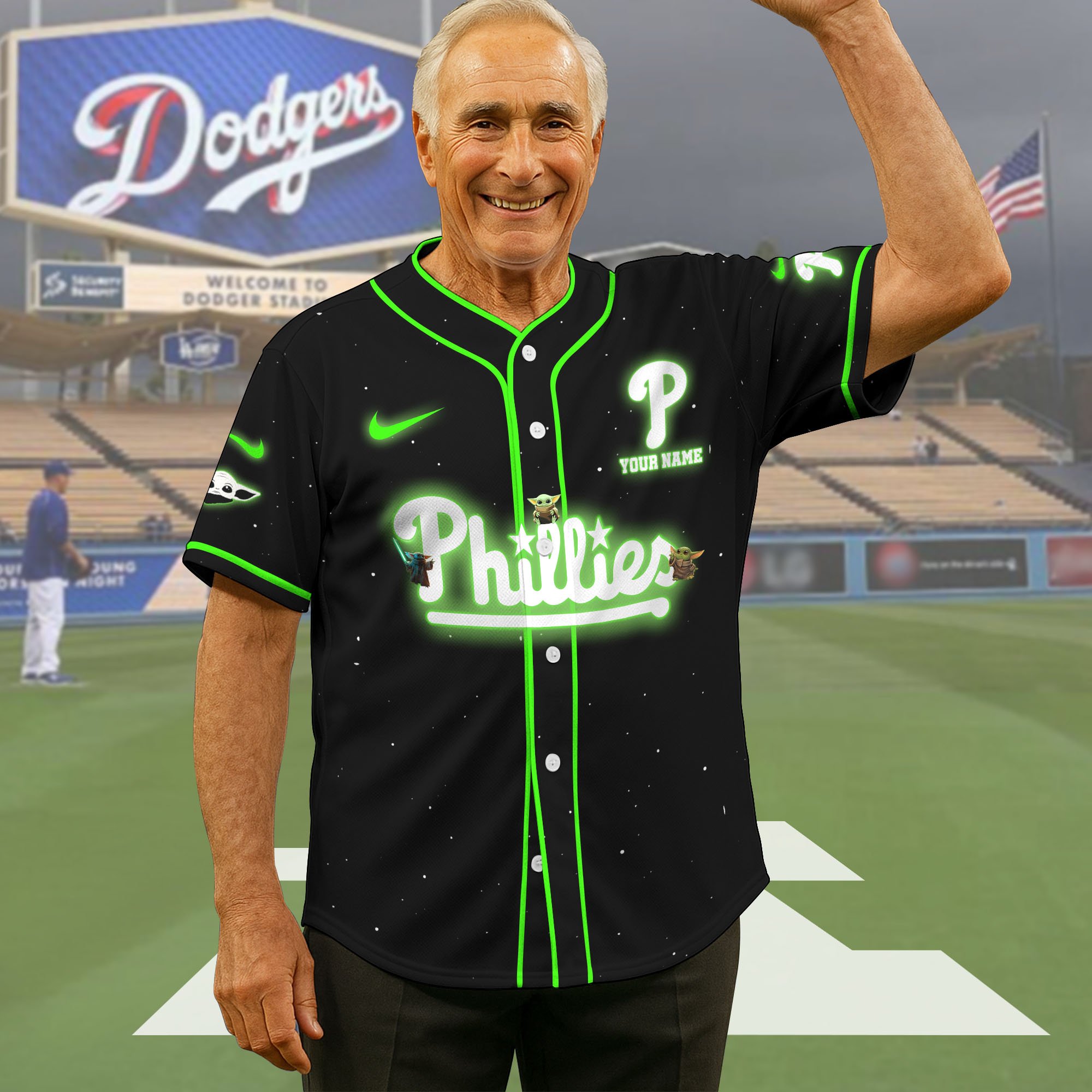 Philadelphia Phillies Baseball Shirt x Baby Yoda Custom Name , Baseball Jersey Editions Limited 2025, Sport Shirts, Gift For Fans ETRG-05082180