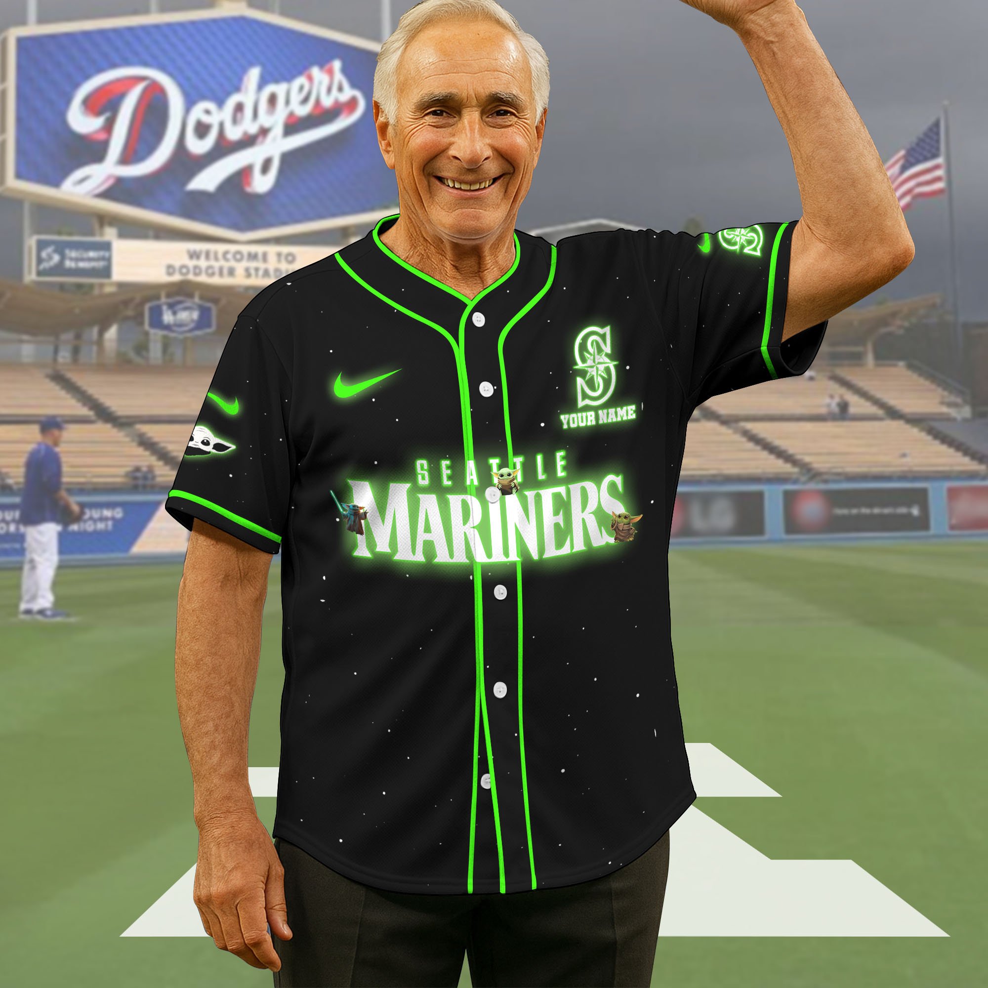 Seattle Mariners Baseball Shirt x Baby Yoda Custom Name , Baseball Jersey Editions Limited 2025, Sport Shirts, Gift For Fans ETRG-05082180