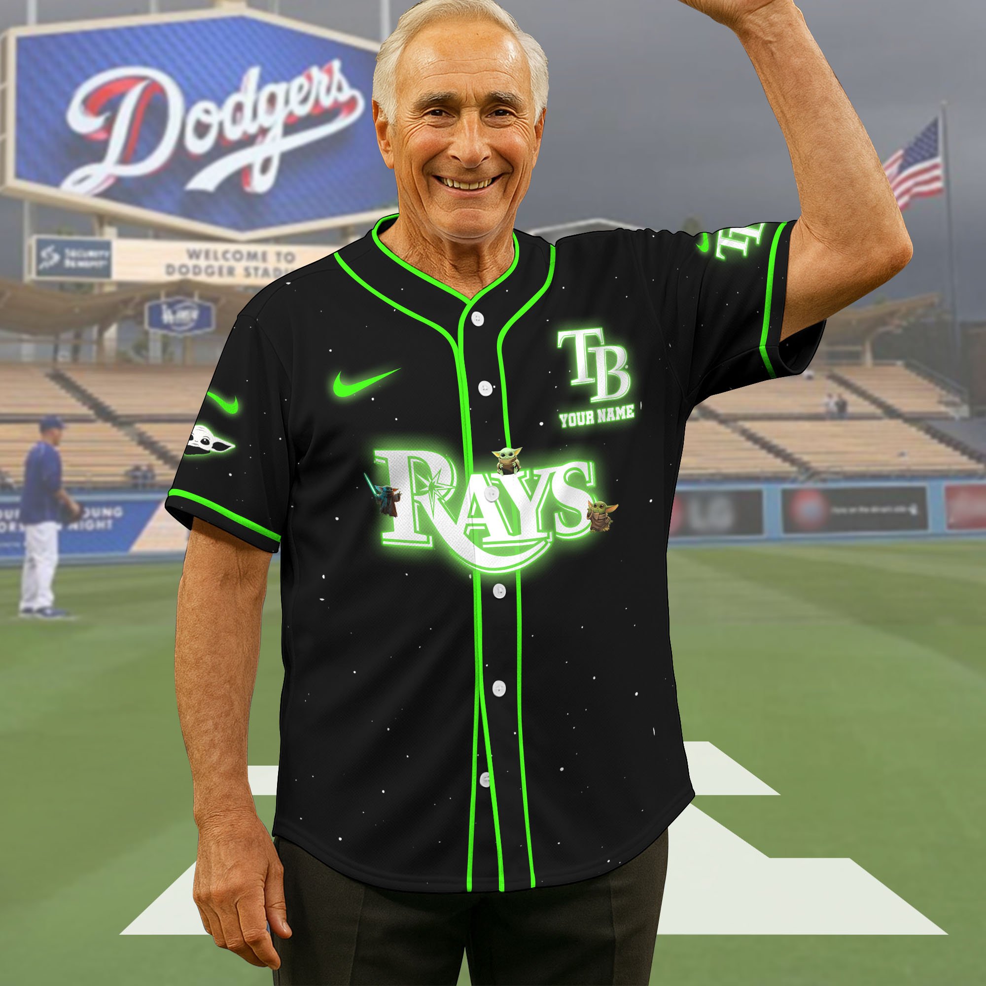 Tampa Bay Rays Baseball Shirt x Baby Yoda Custom Name , Baseball Jersey Editions Limited 2025, Sport Shirts, Gift For Fans ETRG-05082180