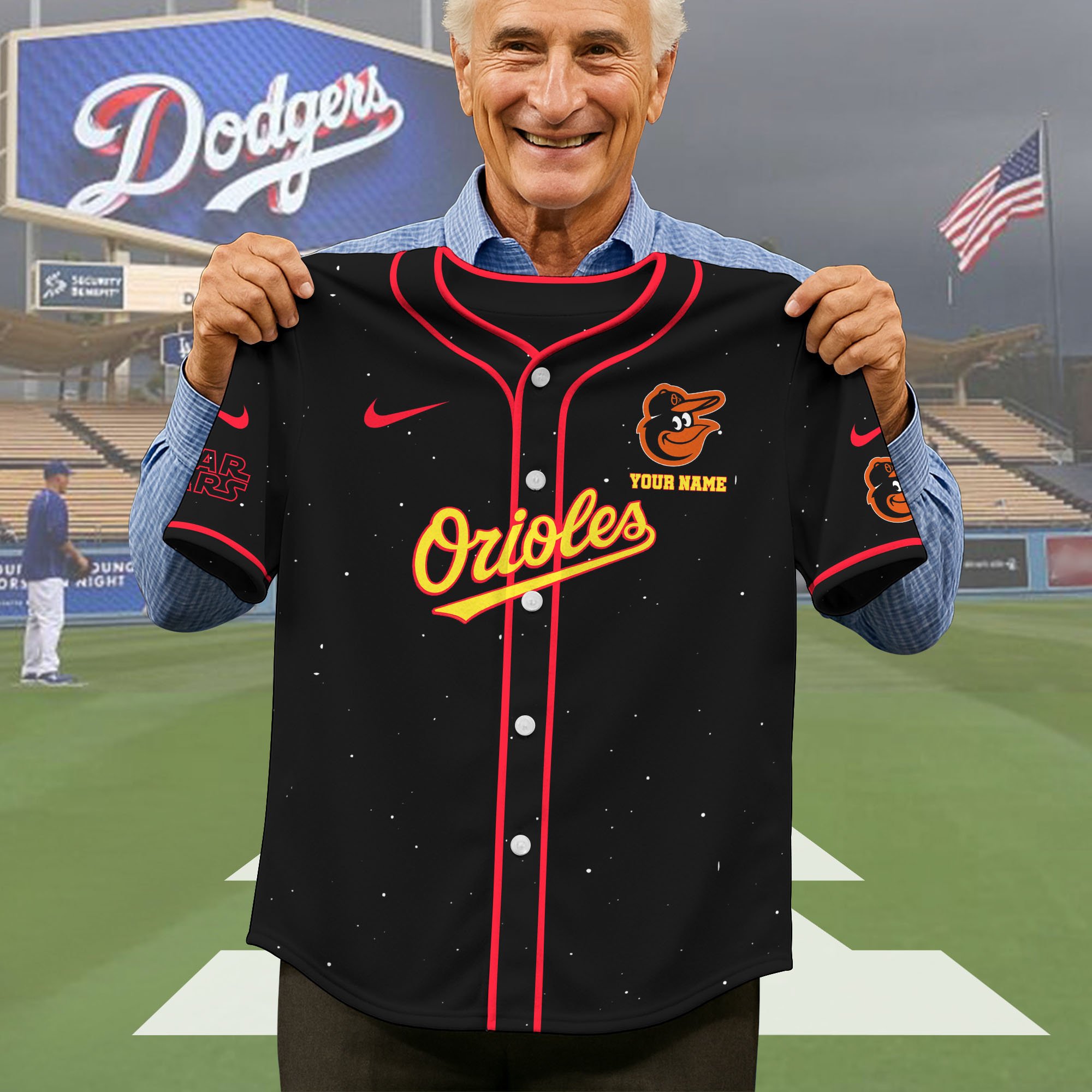 Alternative view of Baltimore Orioles Baseball Shirt x Star War , Baseball Jersey Editions Limited 2025 Custom Name, Sport Gifts ETRG-05082181