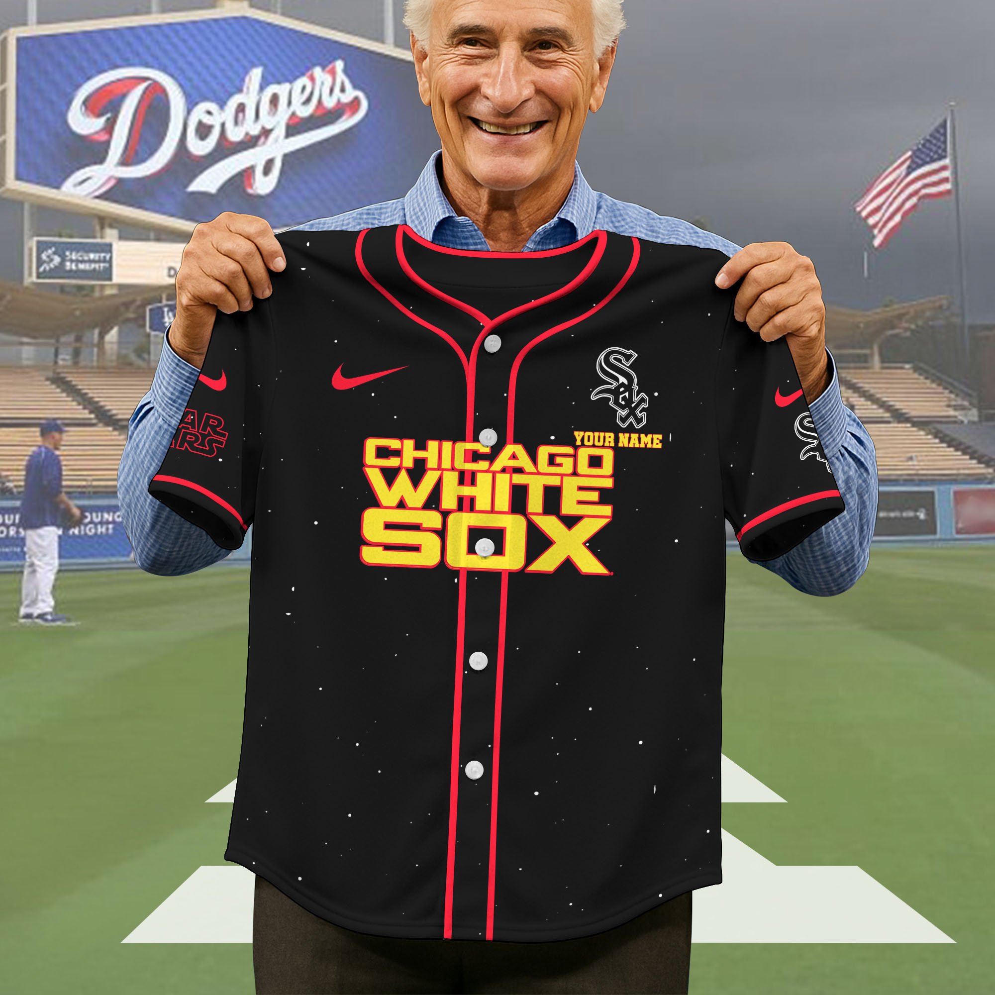 Alternative view of Chicago White Sox Baseball Shirt x Star War , Baseball Jersey Editions Limited 2025 Custom Name, Sport Gifts ETRG-05082181