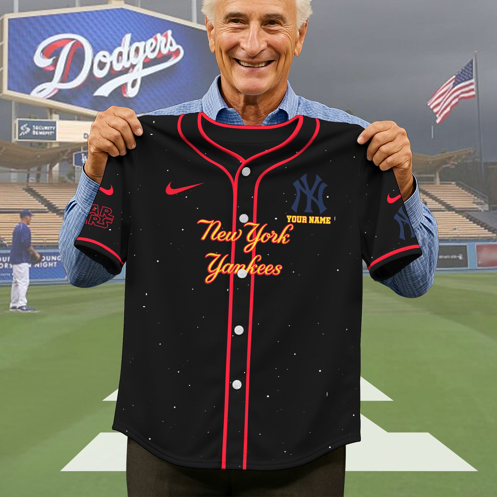 Alternative view of New York Yankees Baseball Shirt x Star War , Baseball Jersey Editions Limited 2025 Custom Name, Sport Gifts ETRG-05082181
