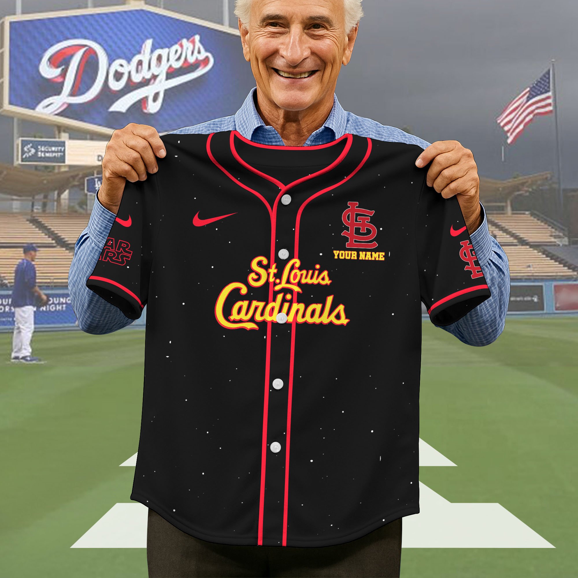Alternative view of St. Louis Cardinals Baseball Shirt x Star War , Baseball Jersey Editions Limited 2025 Custom Name, Sport Gifts ETRG-05082181