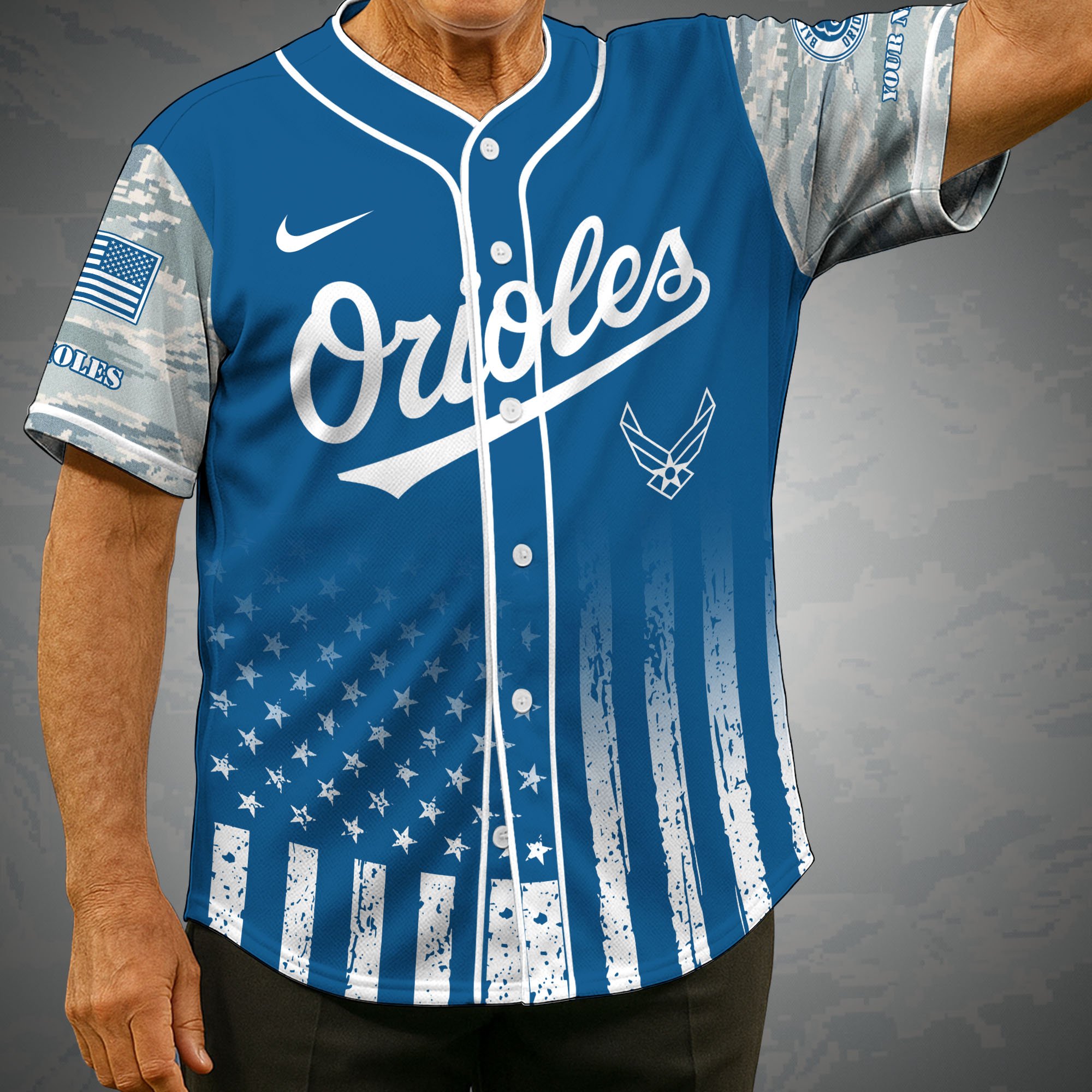 Baltimore Orioles Camouflage Baseball Shirt Custom Name, Sport Team Shirt, Sport Gifts ETRG-05082171