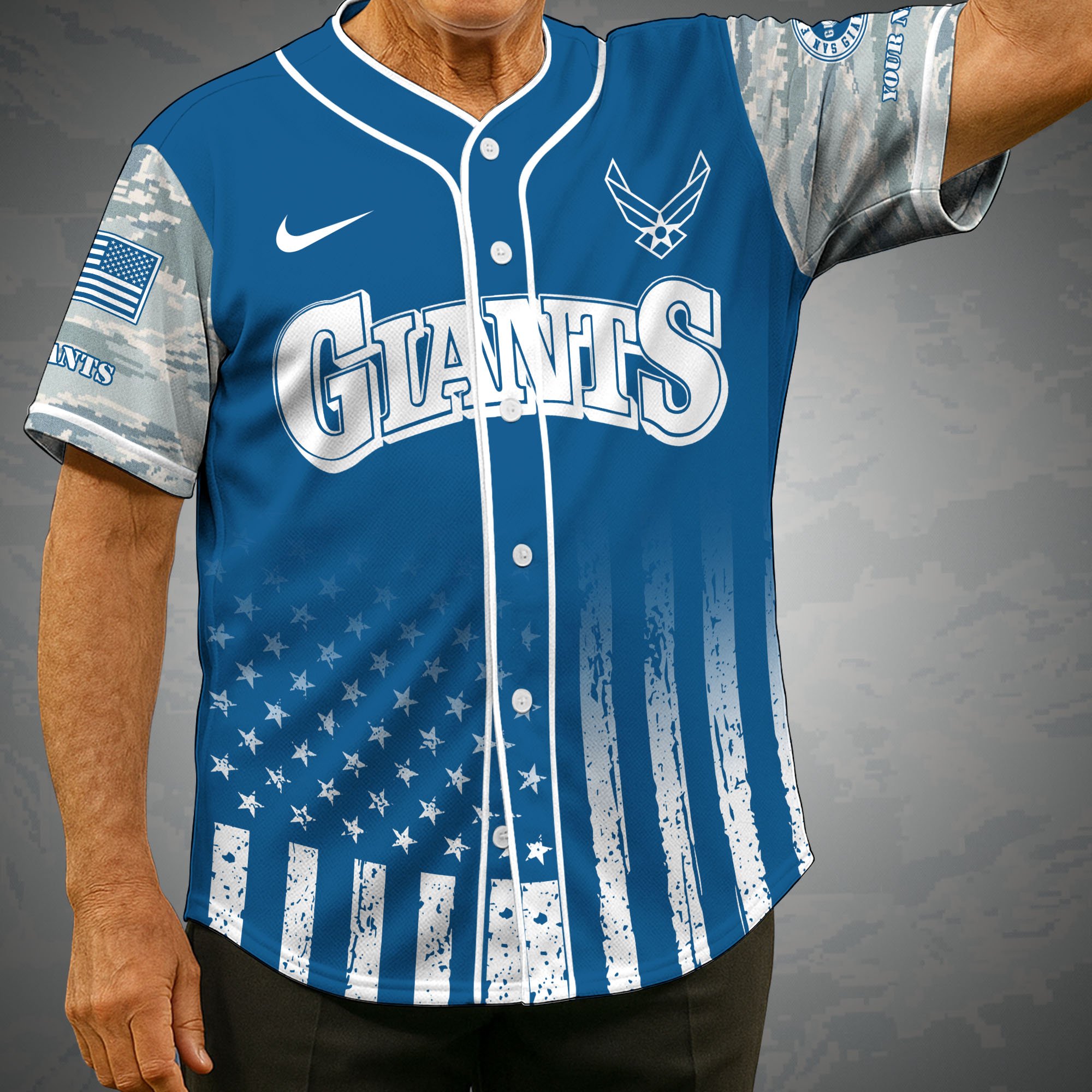 San Francisco Giants Camouflage Baseball Shirt Custom Name, Sport Team Shirt, Sport Gifts ETRG-05082171