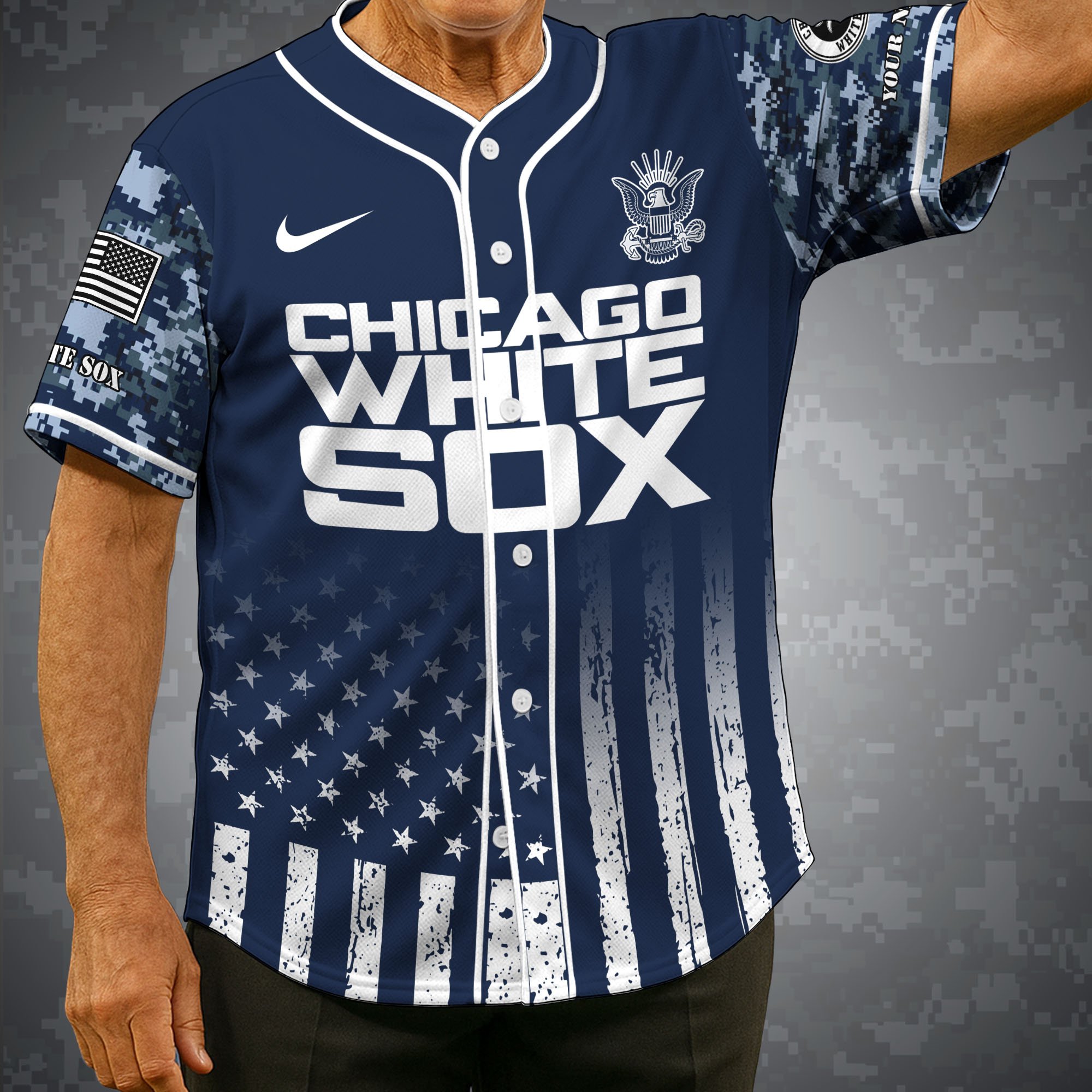 Chicago White Sox Baseball Shirt x US Navy Military Appreciation Night Jersey Editions Limited 2025 Custom Name, Sport Shirt For Fan ETRG-05132194