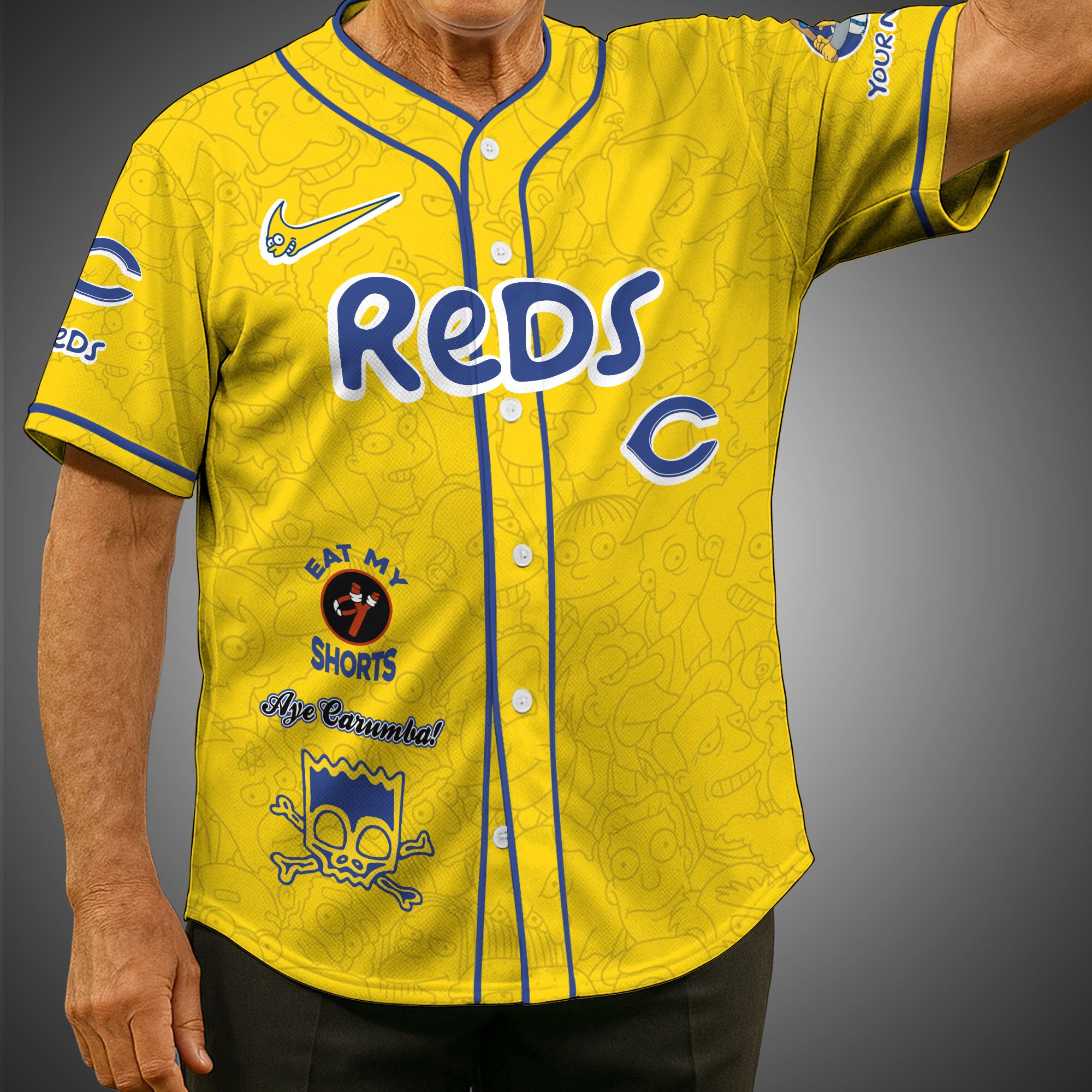 Cincinnati Reds Baseball Shirt x The Simpsons Custom Name, Baseball Jersey Editions Limited 2025, Sport Gifts ETRG-05082176
