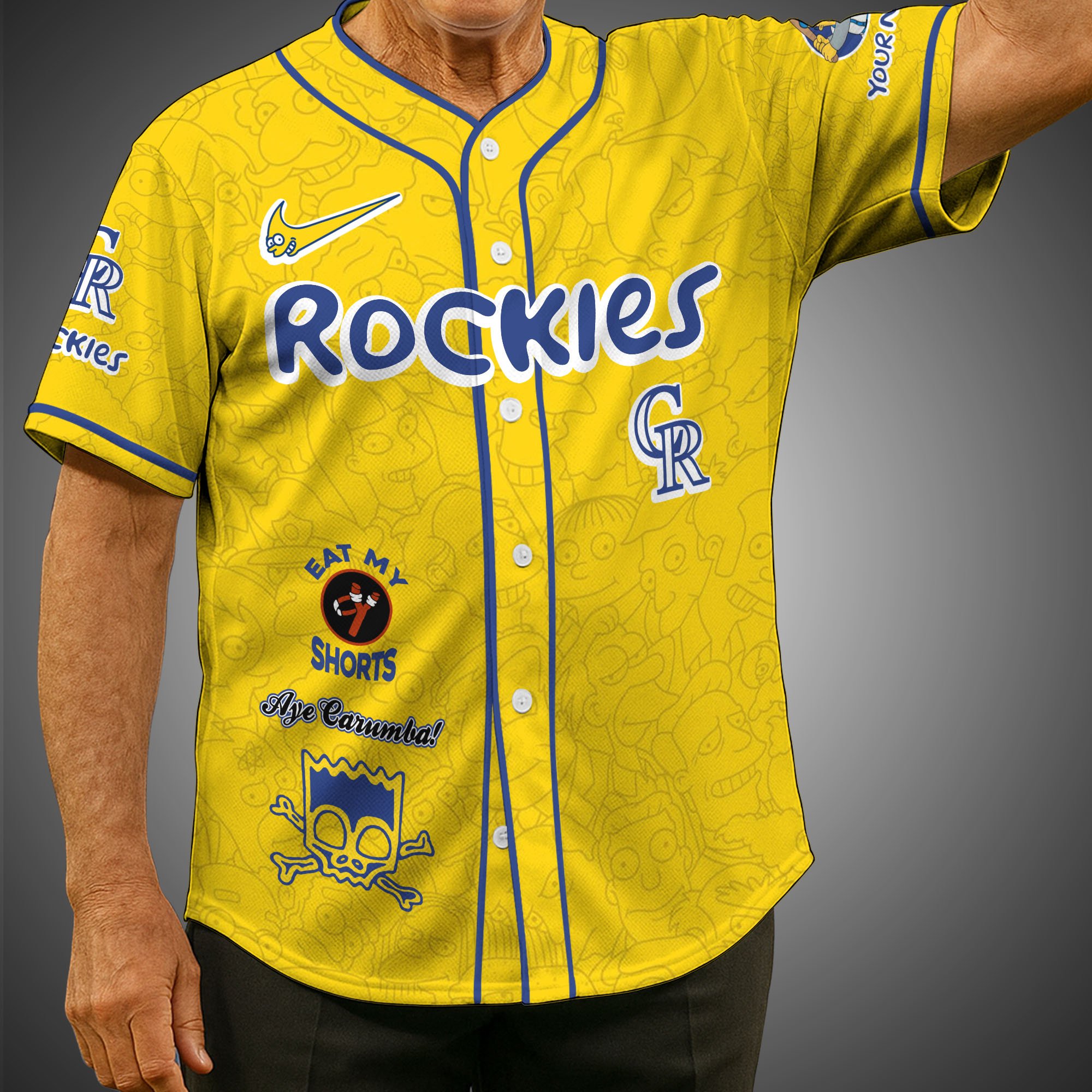 Colorado Rockies Baseball Shirt x The Simpsons Custom Name, Baseball Jersey Editions Limited 2025, Sport Gifts ETRG-05082176