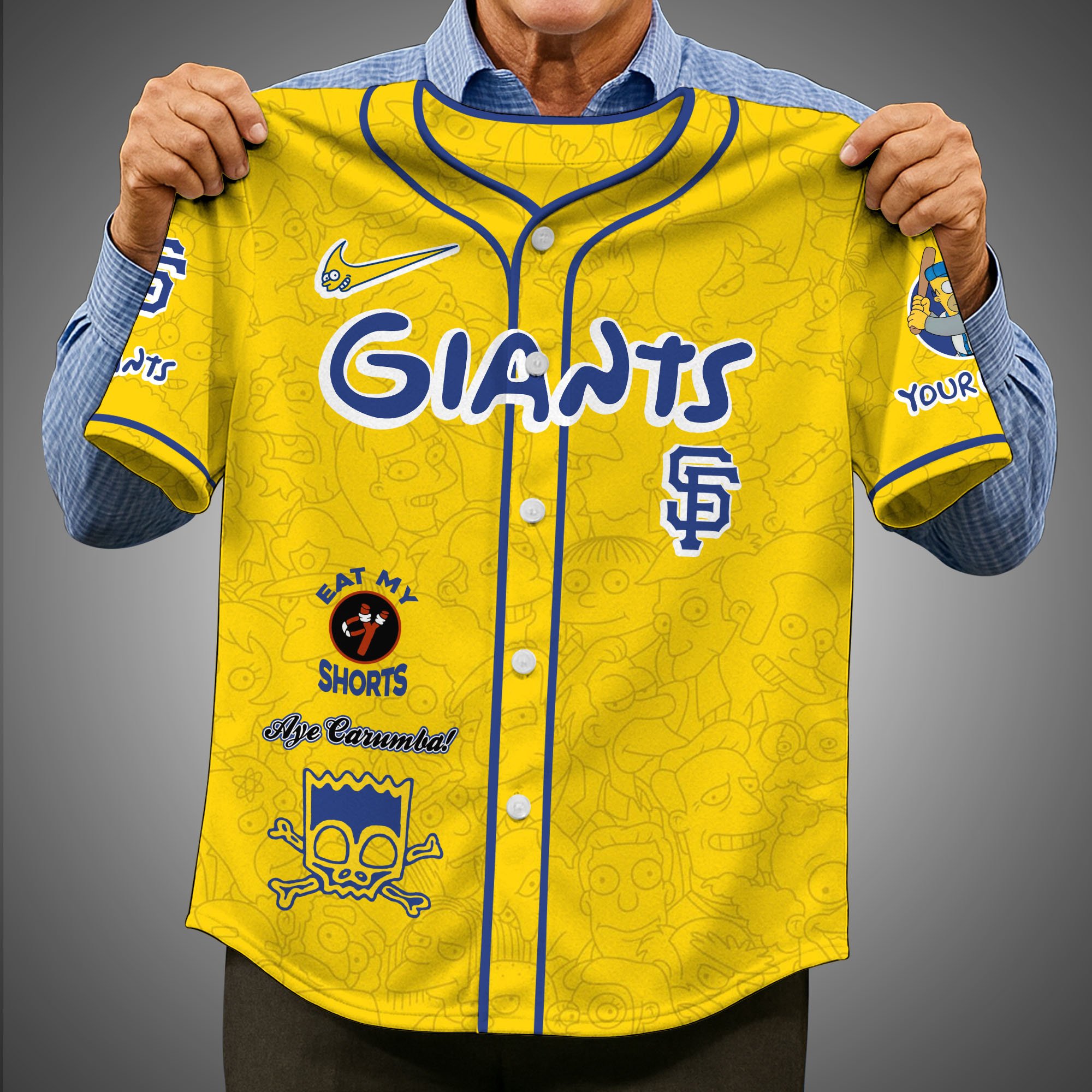 San Francisco Giants Baseball Shirt x The Simpsons Custom Name, Baseball Jersey Editions Limited 2025, Sport Gifts ETRG-05082176