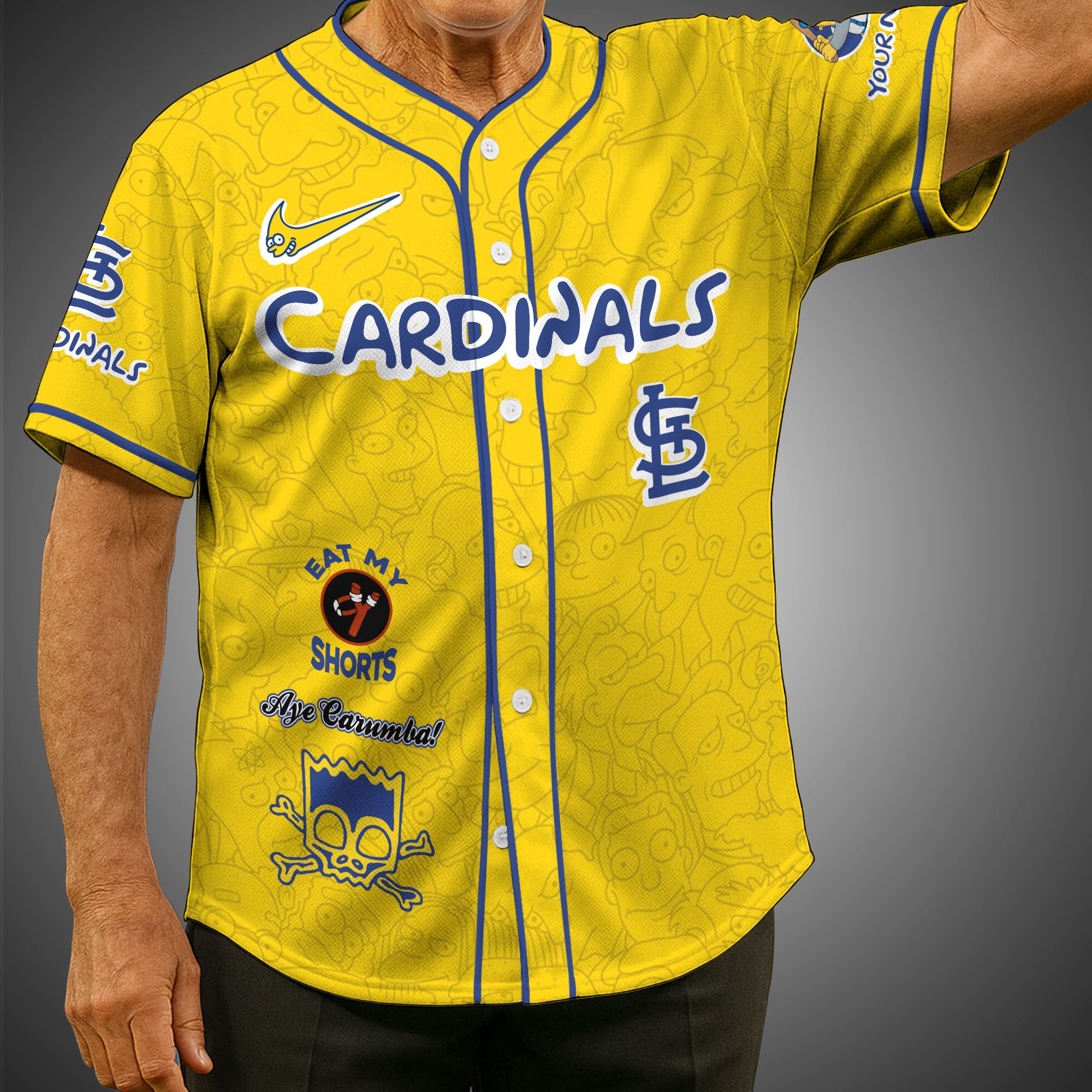 St. Louis Cardinals Baseball Shirt x The Simpsons Custom Name, Baseball Jersey Editions Limited 2025, Sport Gifts ETRG-05082176